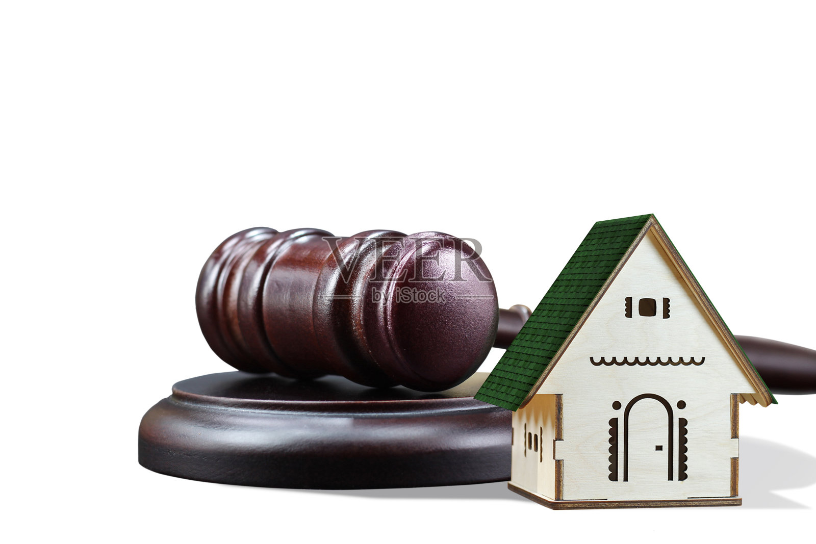 木槌和房屋拍卖抵押贷款抽象照片照片摄影图片