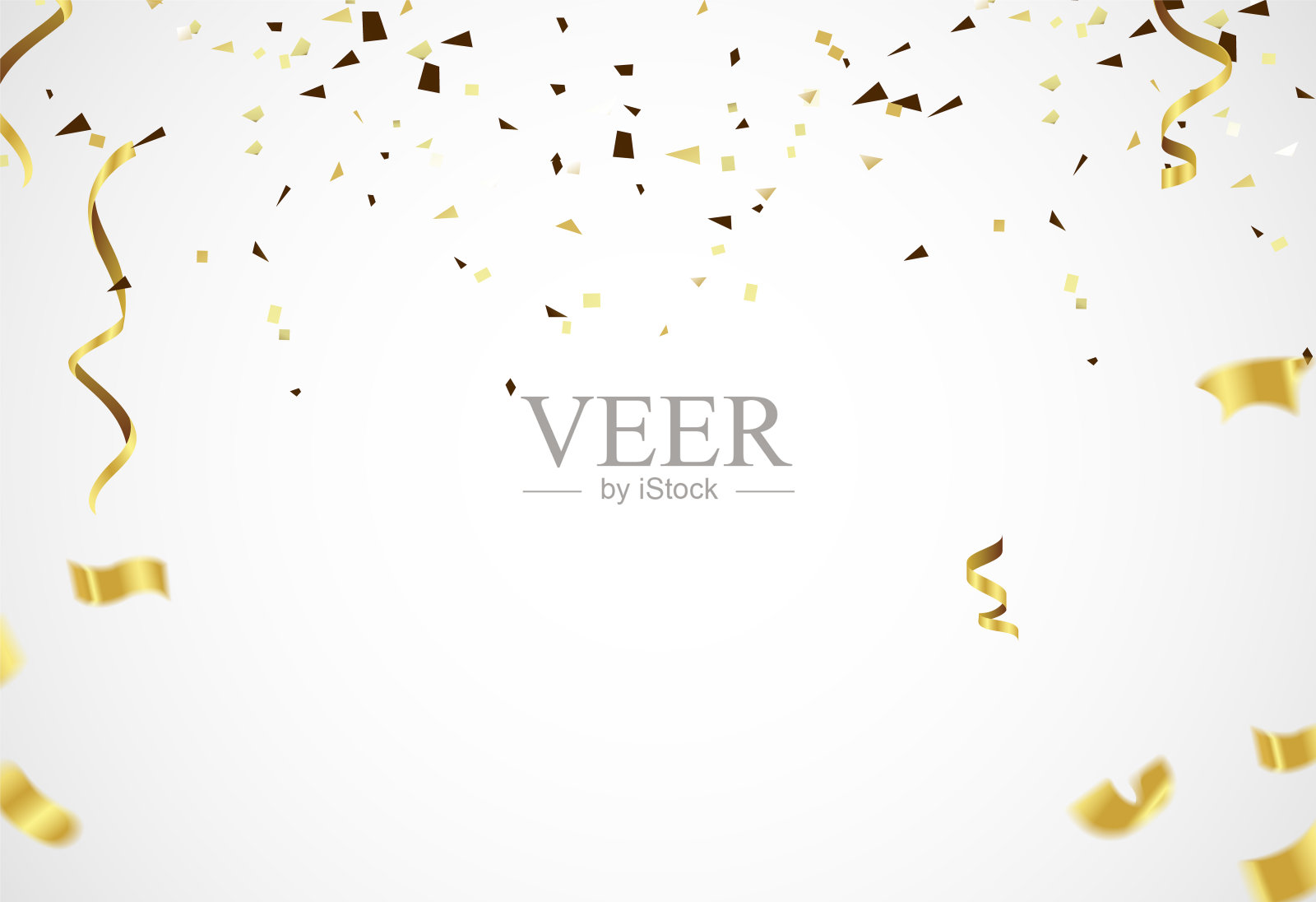 矢量插图五彩纸屑概念设计模板节日快乐的一天，背景庆祝插画图片素材