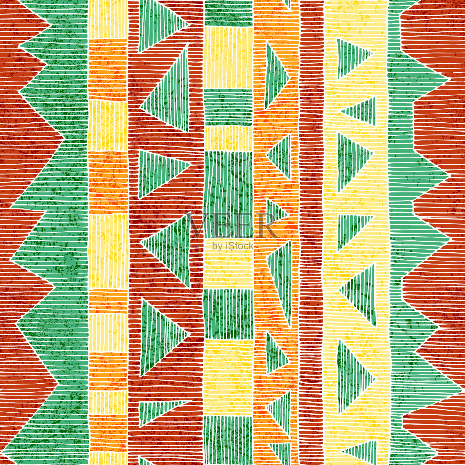 无缝的几何图案。插画图片素材