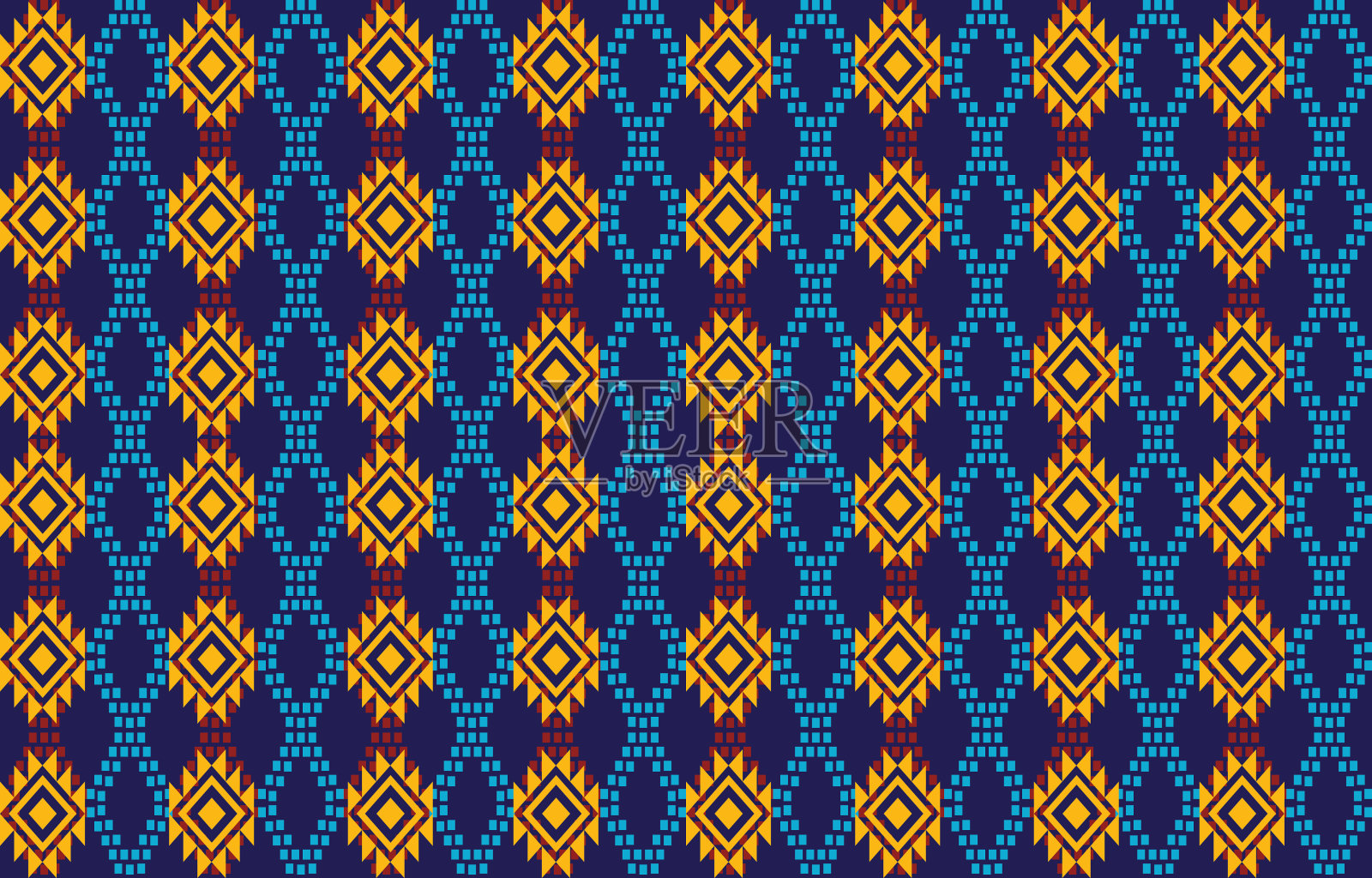 民族无缝模式插画图片素材