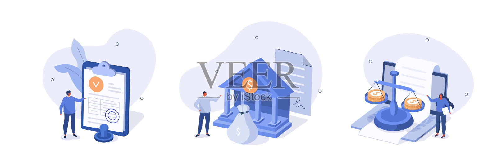 公共财政设置插画图片素材