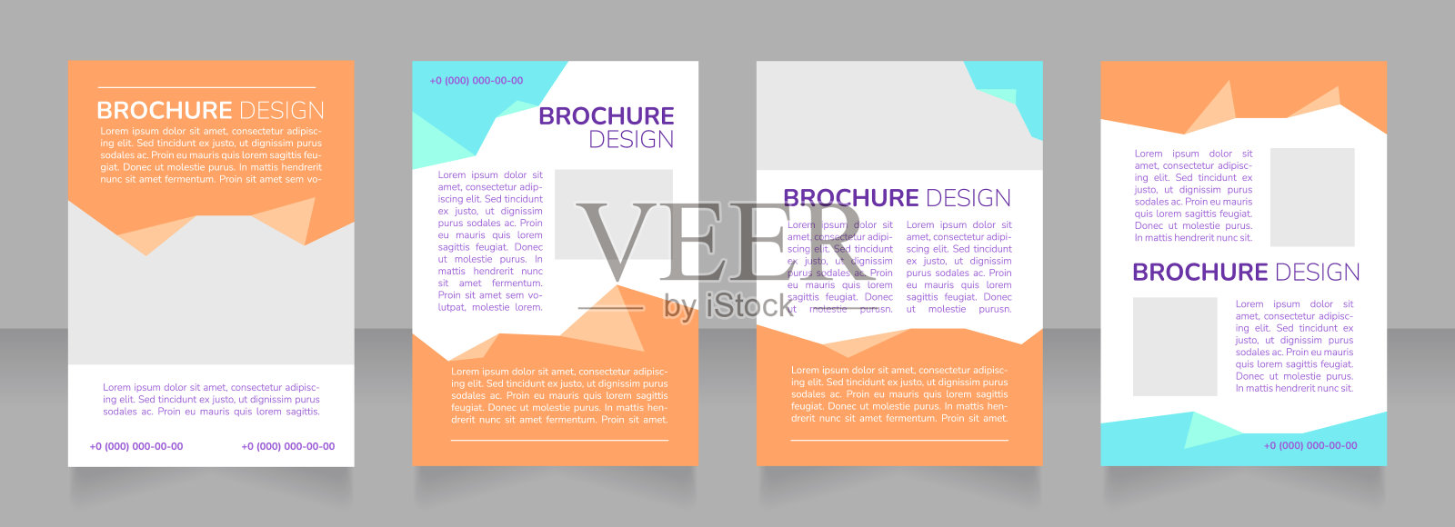 高校校园活动广告空白宣传册布局设计。垂直海报模板设置为文本的空复制空间。预先制作的公司报告收集。可编辑的传单纸页设计模板素材
