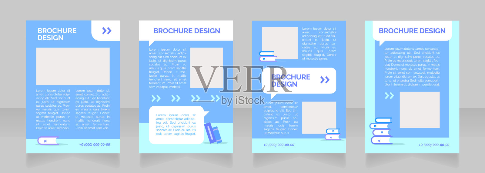 即将到来的学校活动公告空白宣传册布局设计。垂直海报模板设置为文本的空复制空间。预先制作的公司报告收集。可编辑的传单纸页设计模板素材