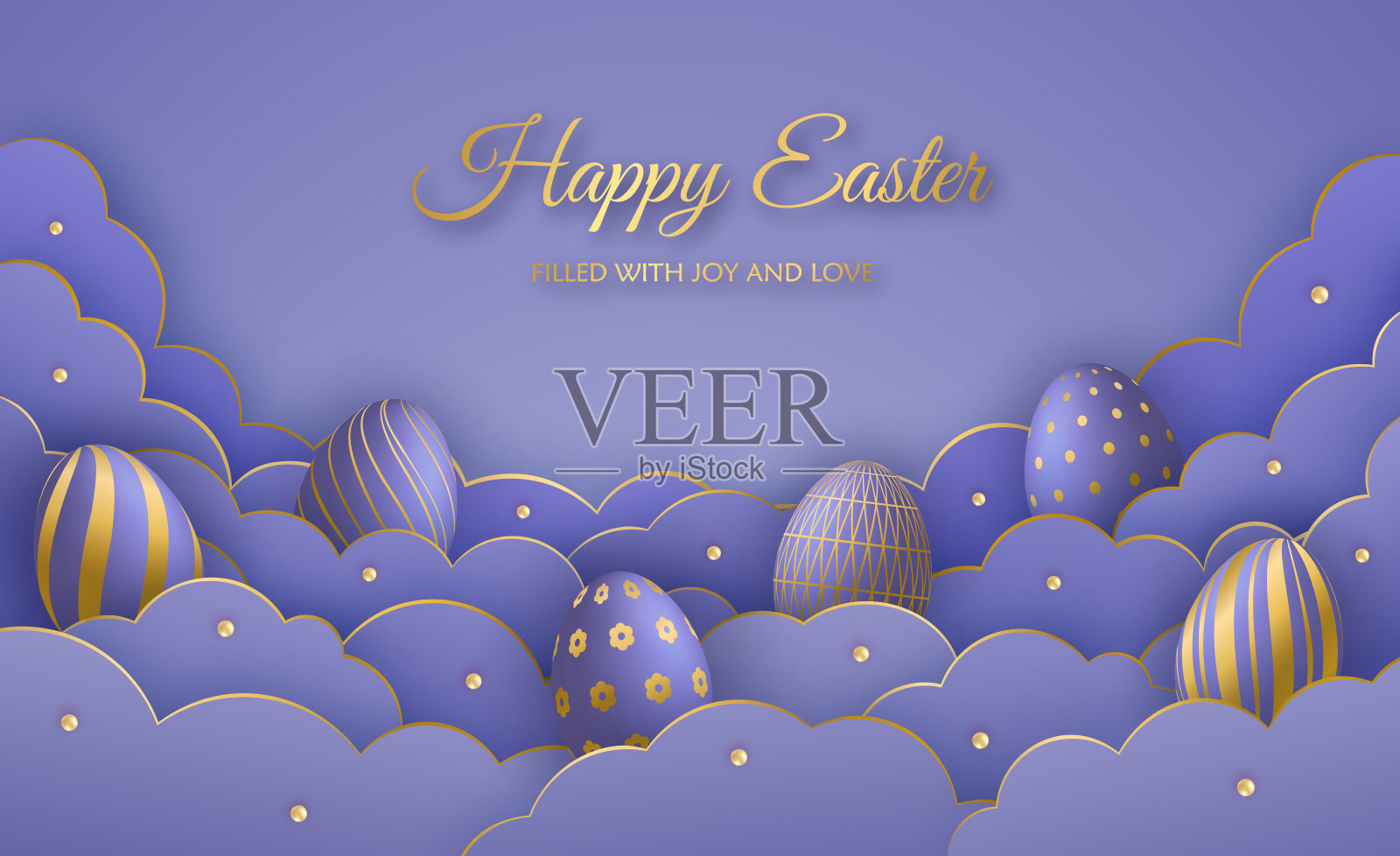 复活节贺卡插画图片素材