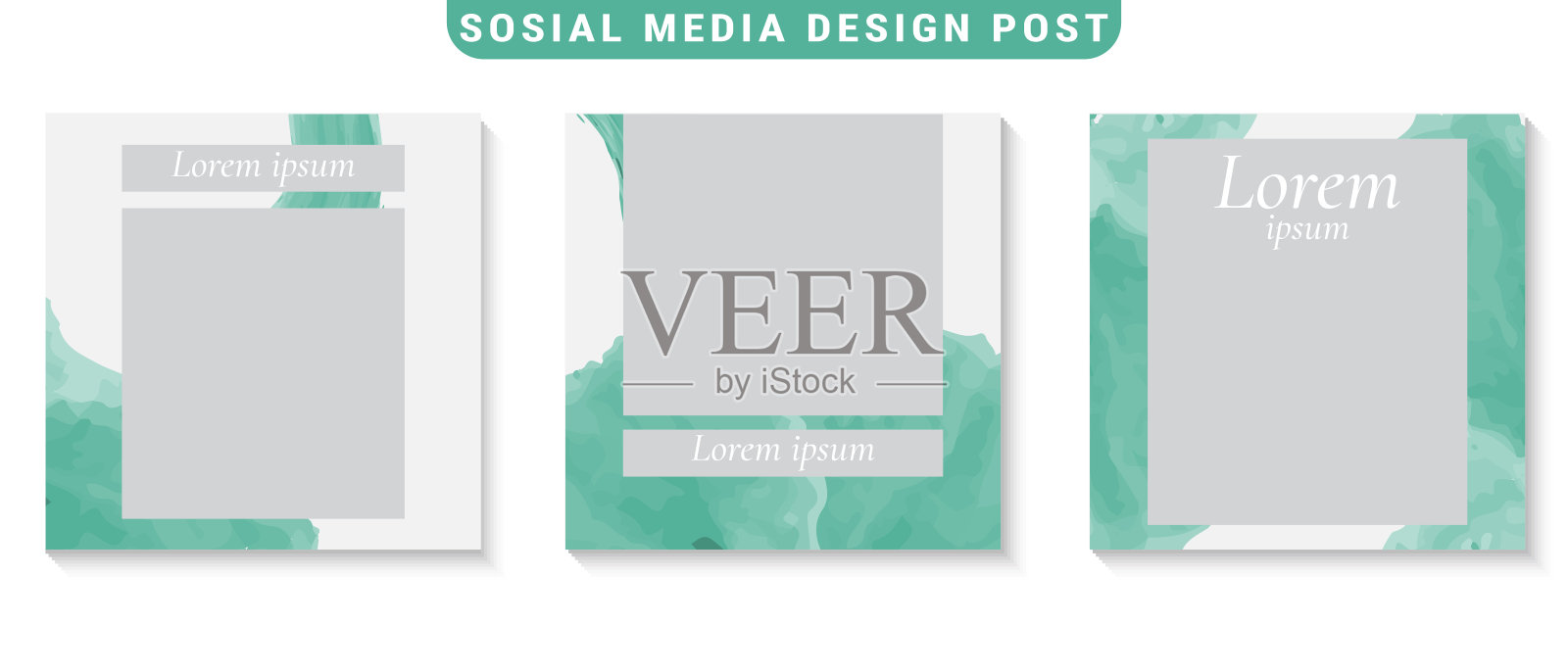 时尚社交媒体帖子模板设计模板素材