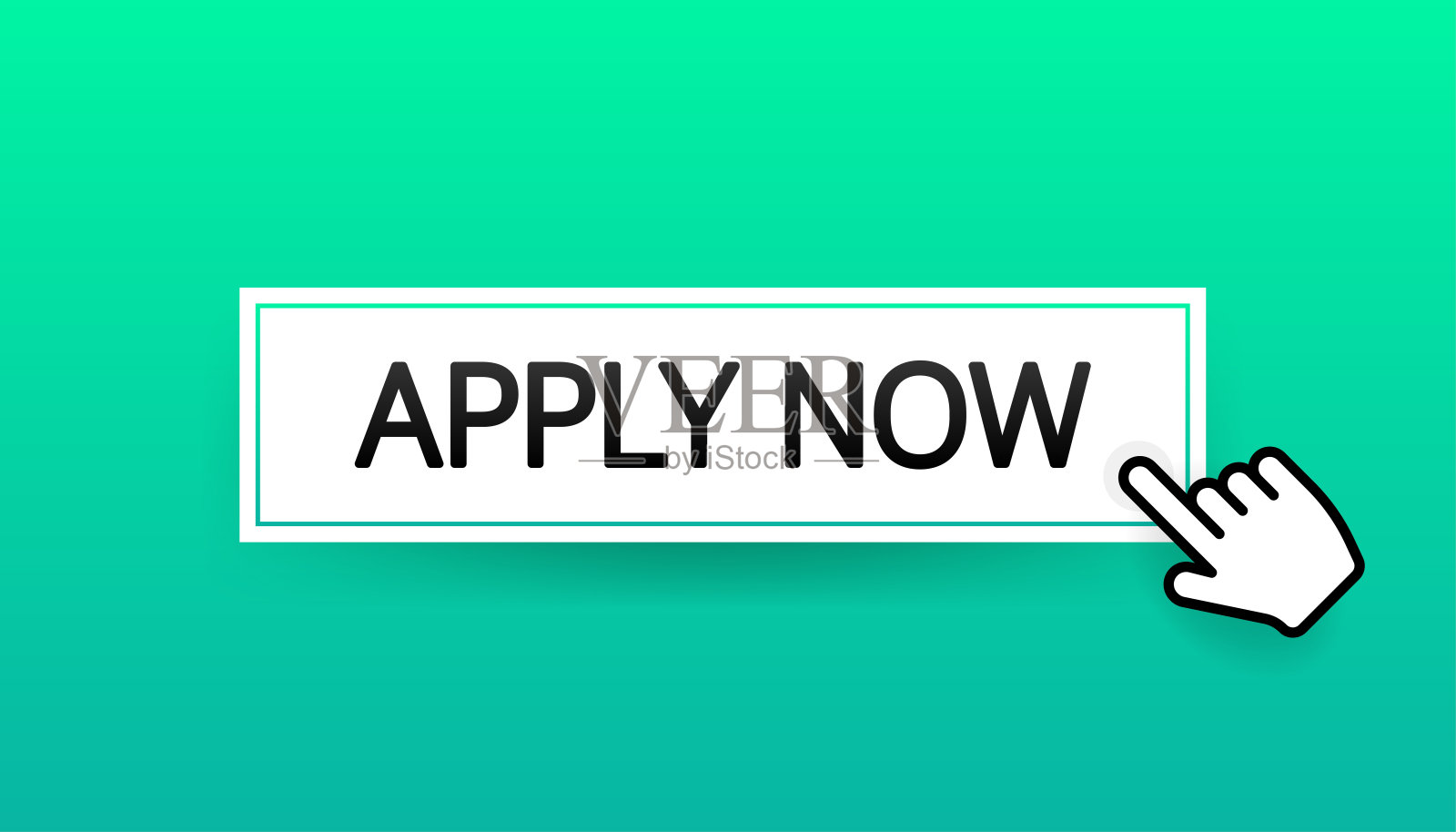 带有蓝色“立即申请”按钮的图标，用于网络营销设计，扁平风格，社交媒体元素，矢量插图插画图片素材