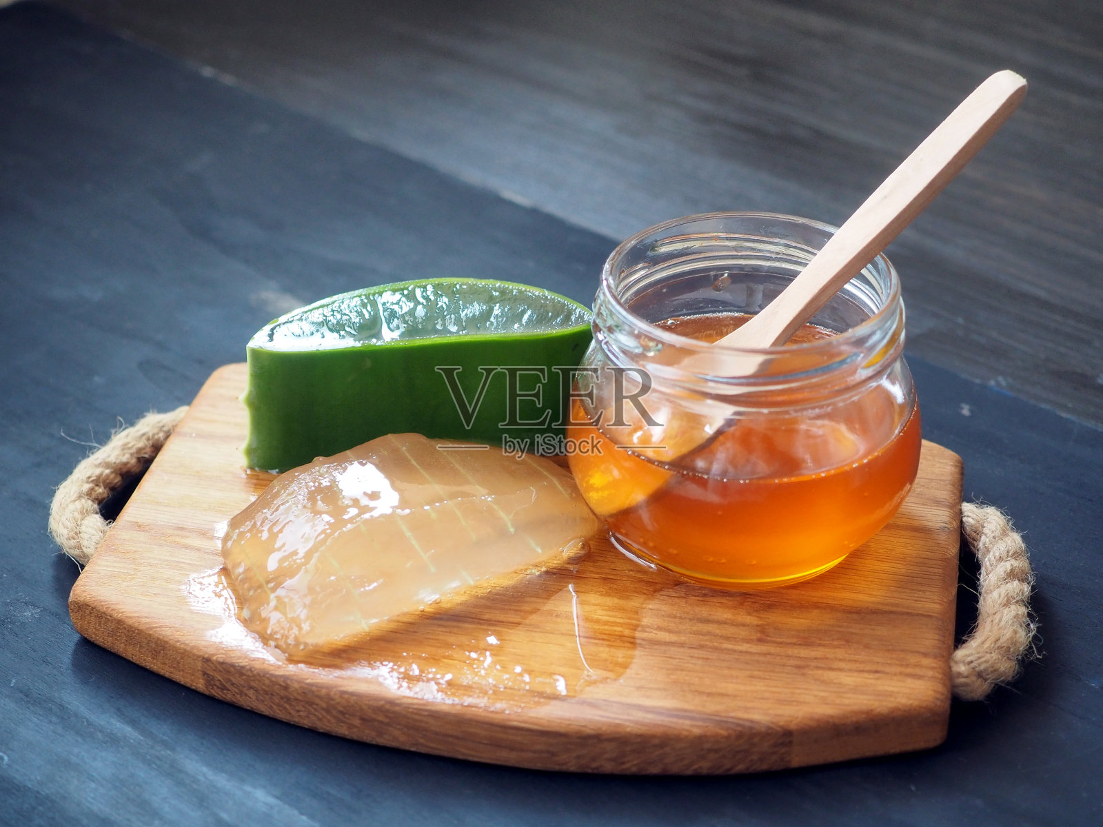 准备自制美容面膜的成分照片摄影图片