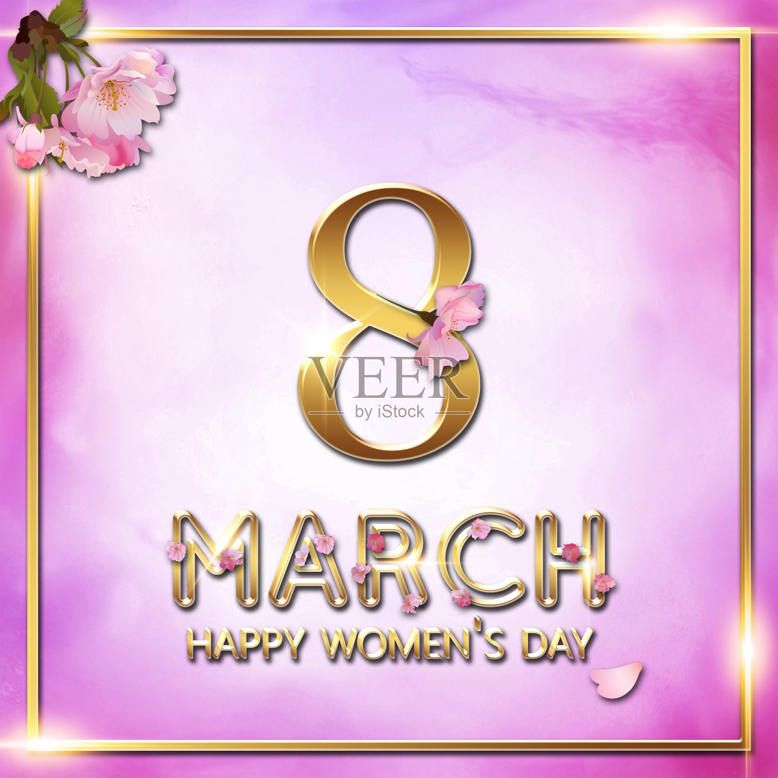 三八妇女节贺卡照片摄影图片