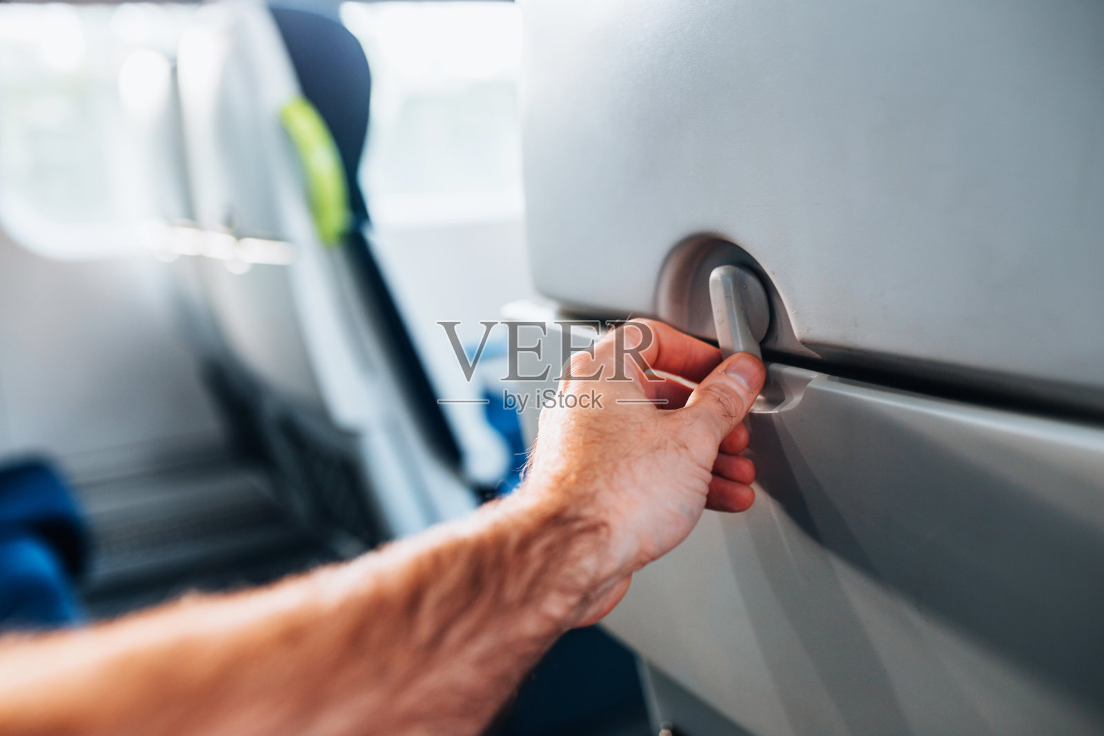 空车厢的内部照片摄影图片