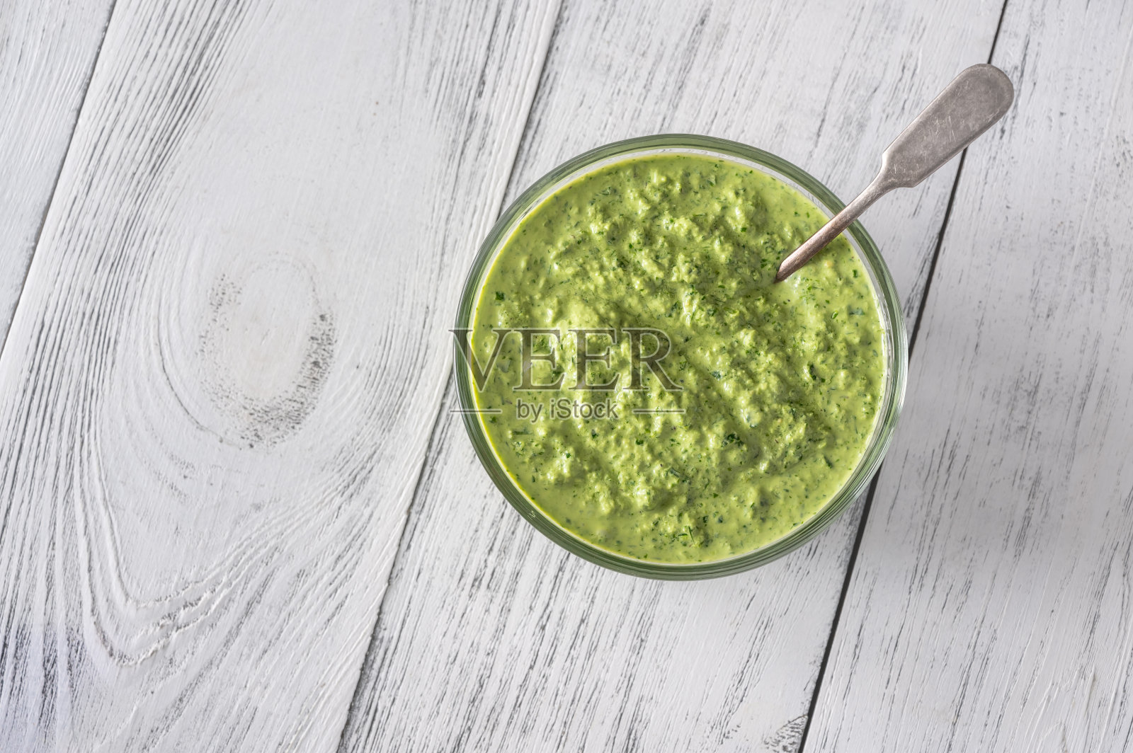 法兰克福的绿色酱照片摄影图片