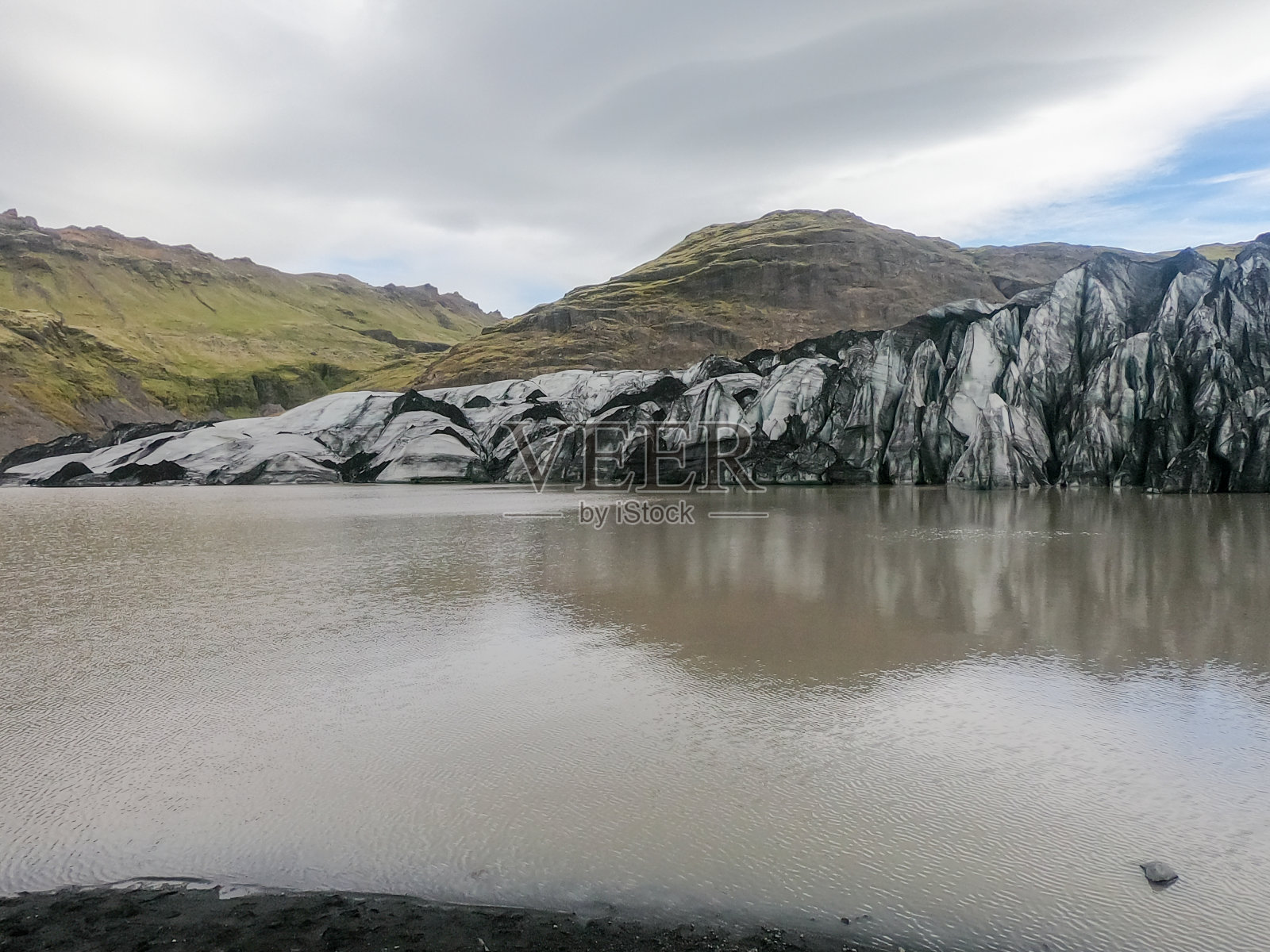 冰岛西南地区的冰川和泻湖照片摄影图片