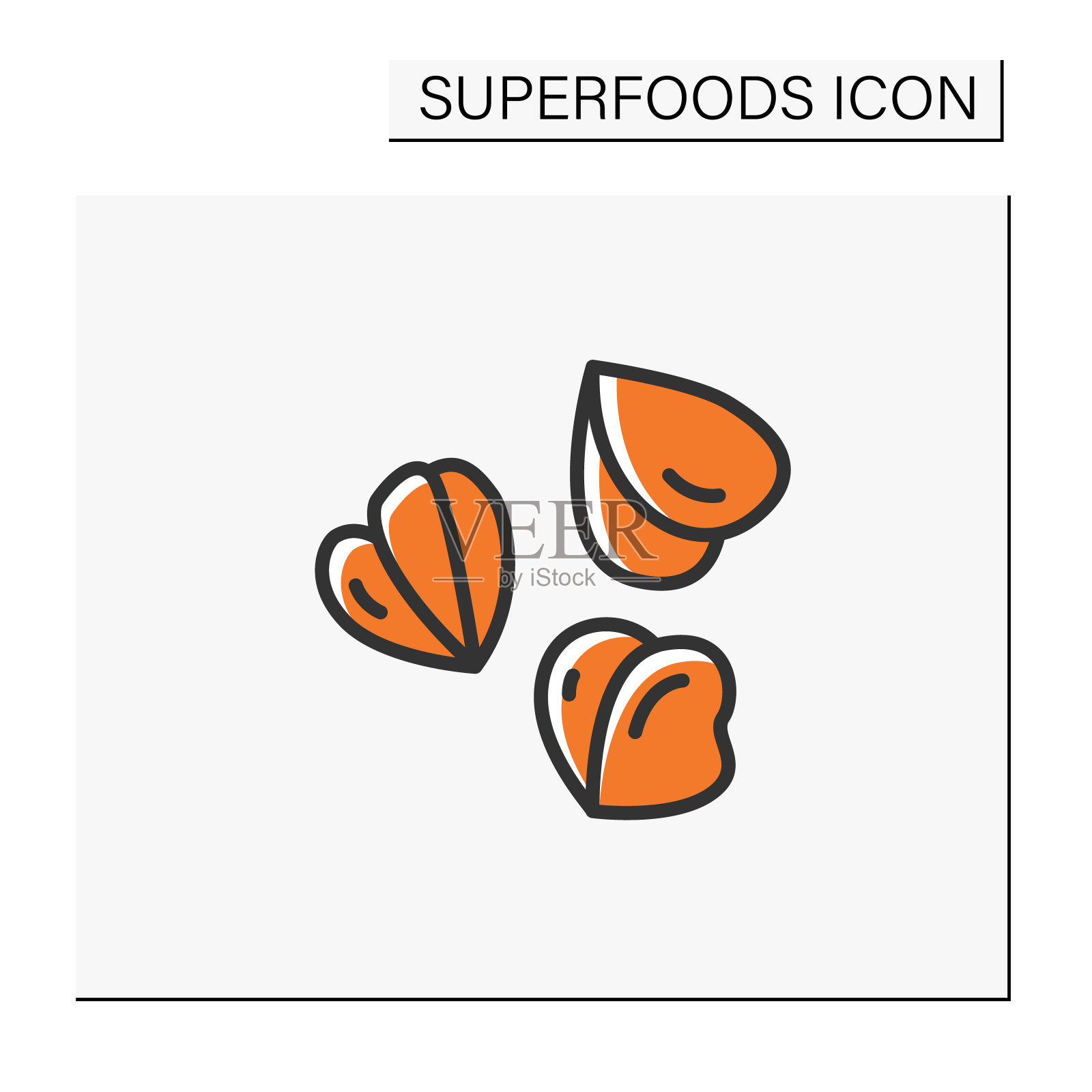 荞麦彩色图标插画图片素材