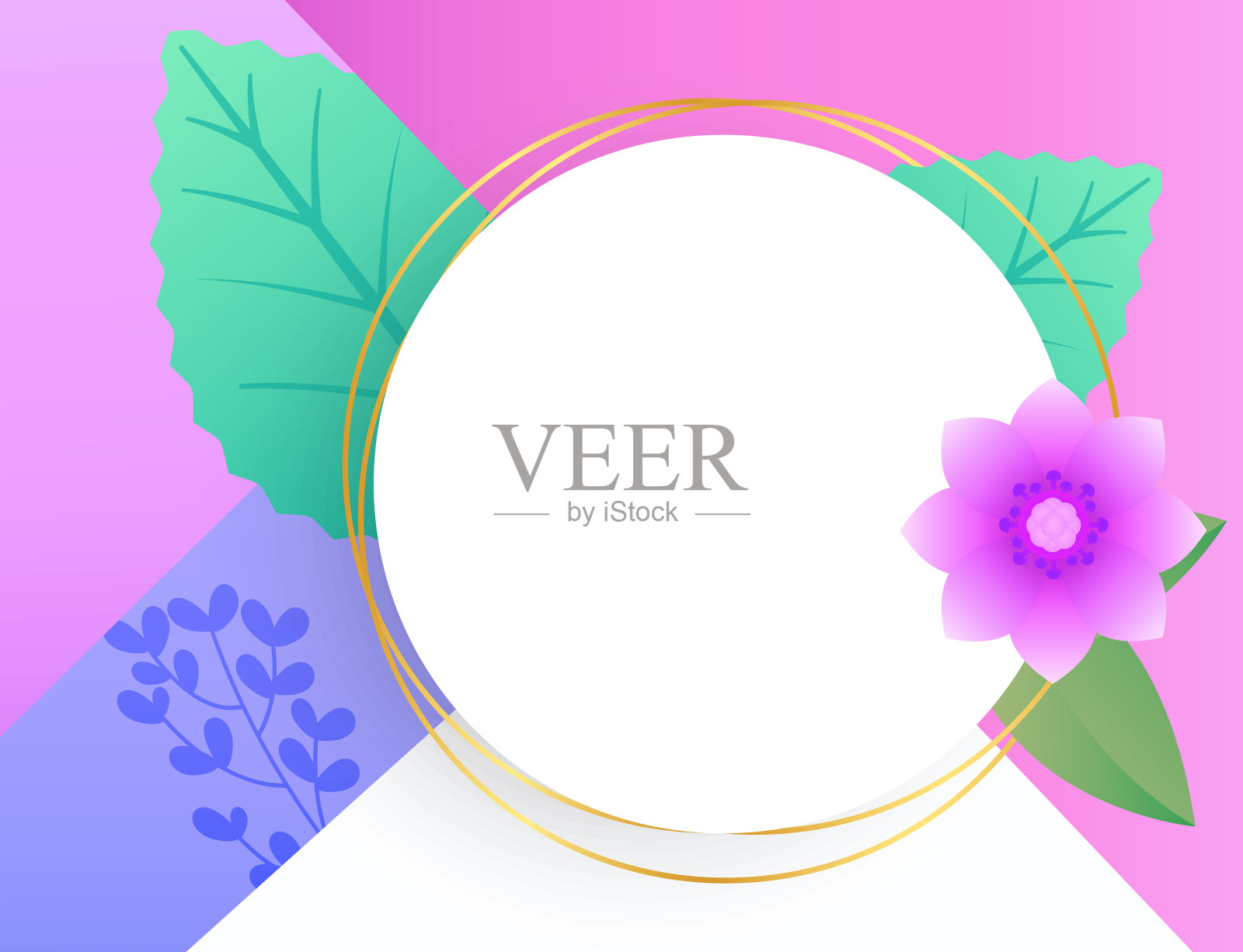 矢量插图情人节快乐的背景现在的组成为时尚的横幅，海报或贺卡与空间为您的文字插画图片素材