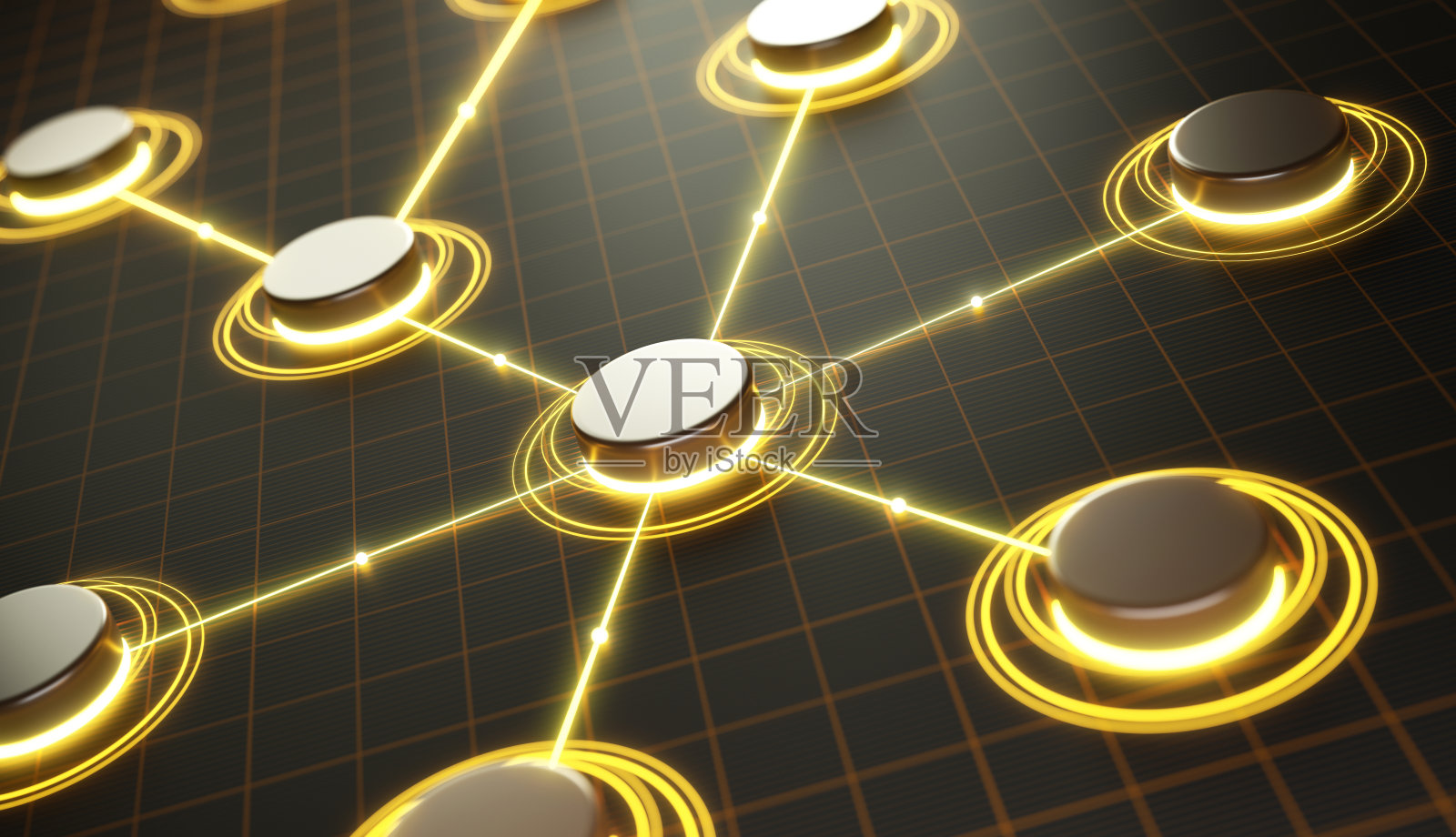 区块链的概念照片摄影图片