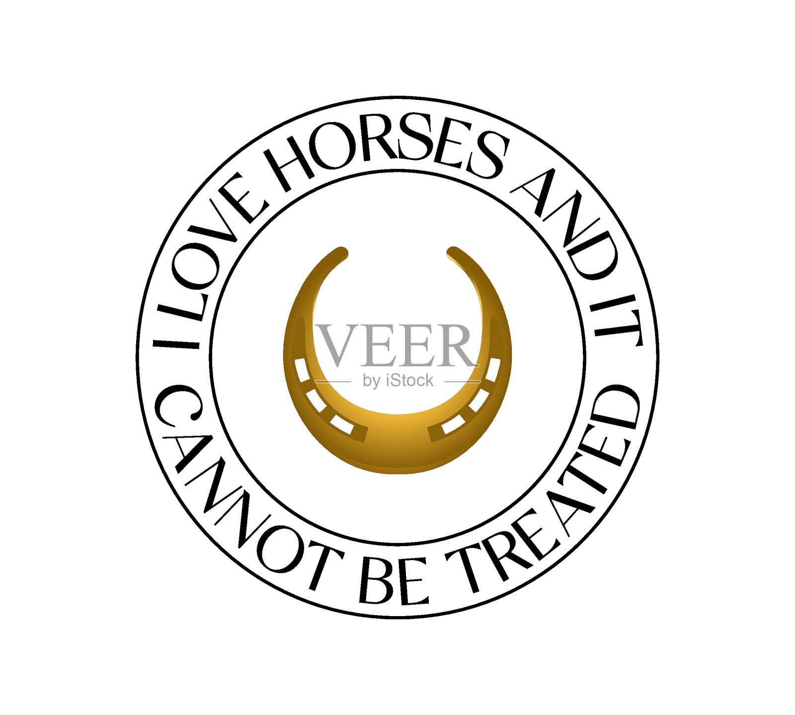 马图案设计。与女孩骑士在卡通风格的马。矢量插图。插画图片素材