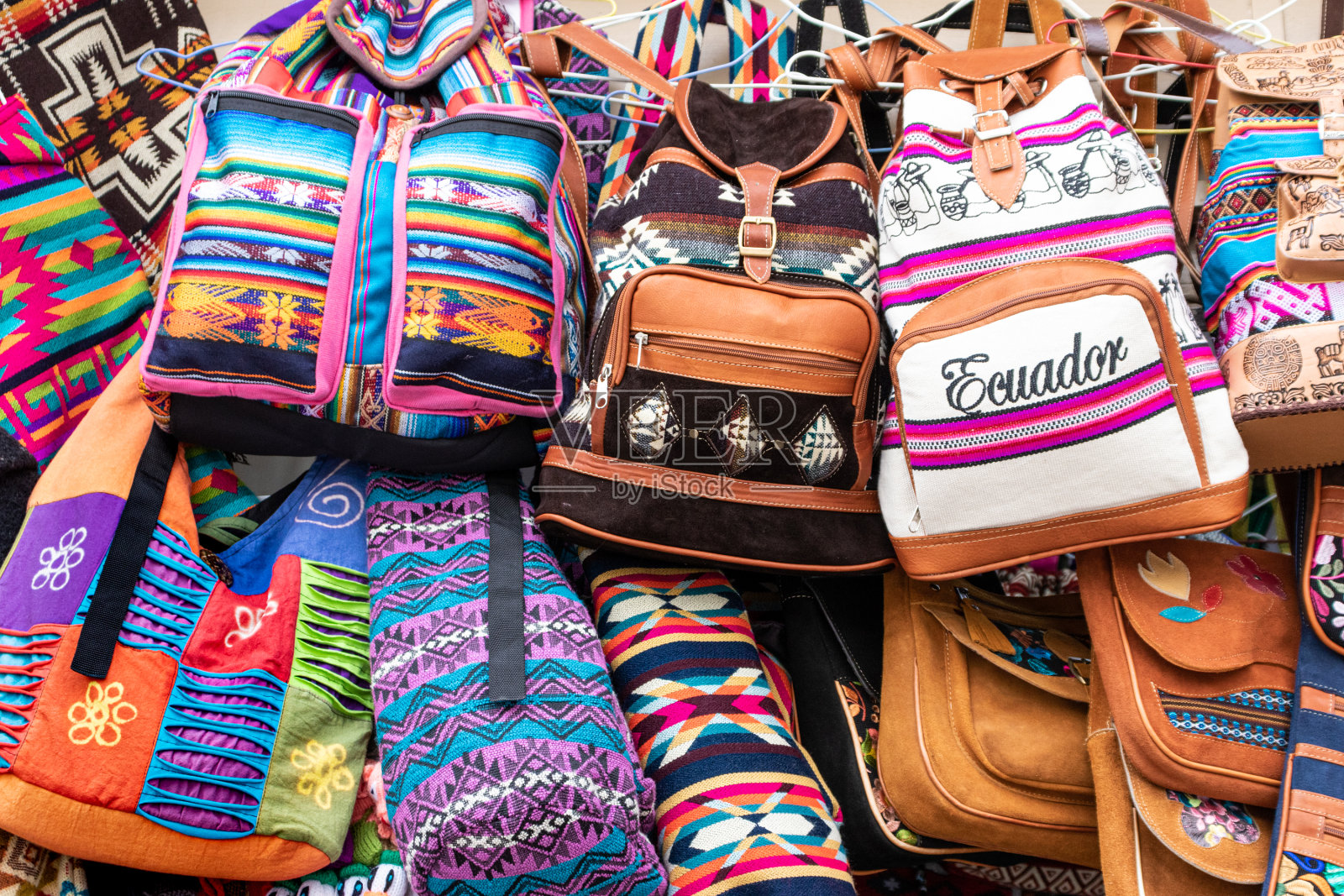 背包和背包，厄瓜多尔照片摄影图片