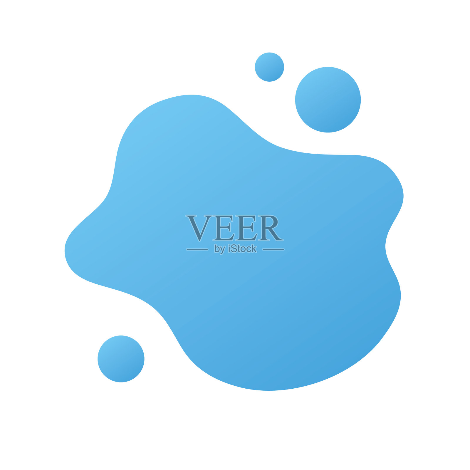 蓝色抽象背景形状插画图片素材