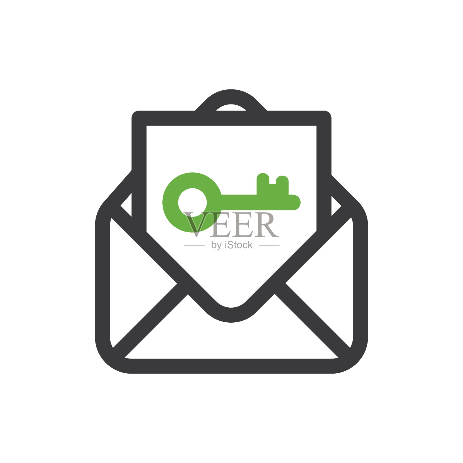 解锁密钥密码恢复图标。插画图片素材