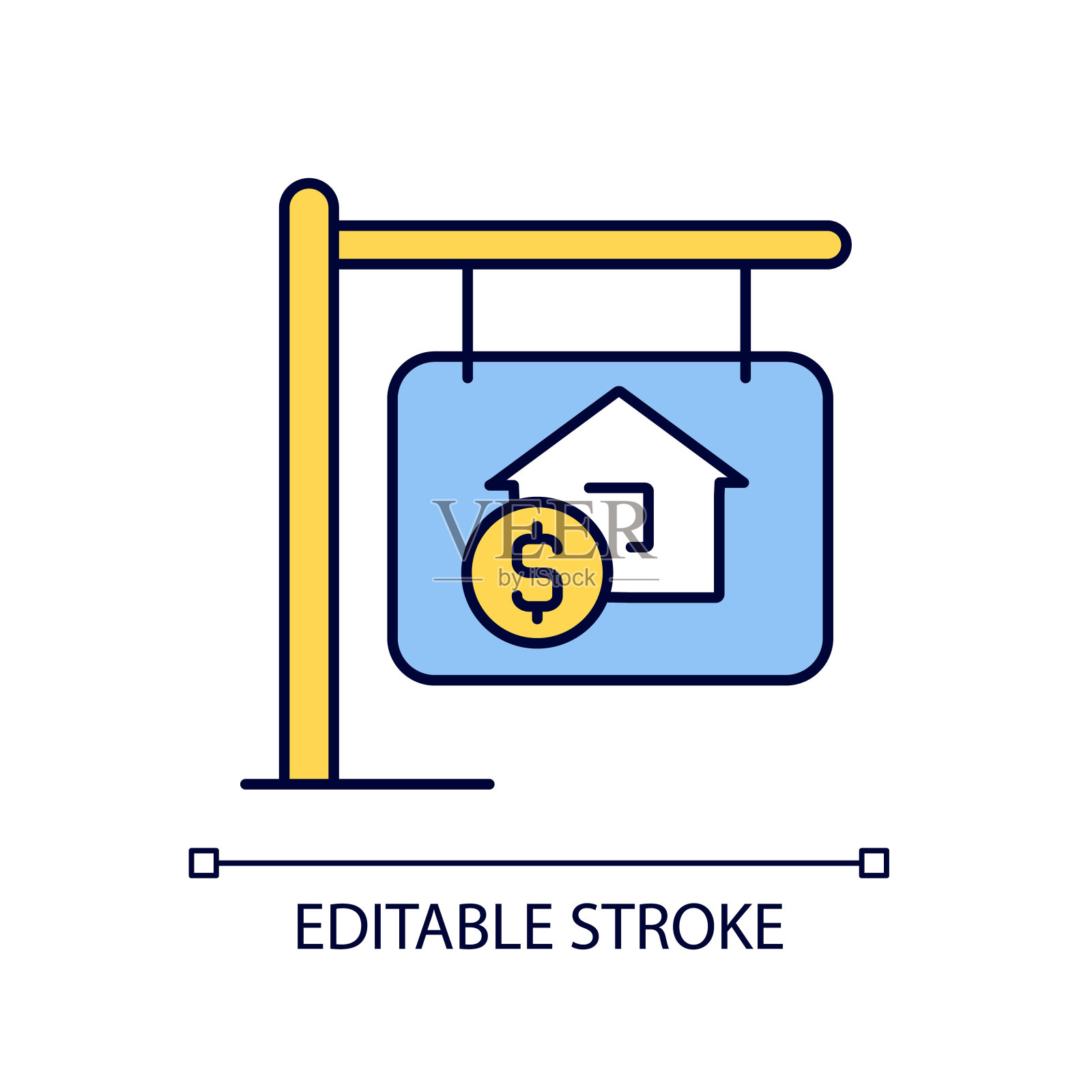 房子出售RGB颜色图标图标素材