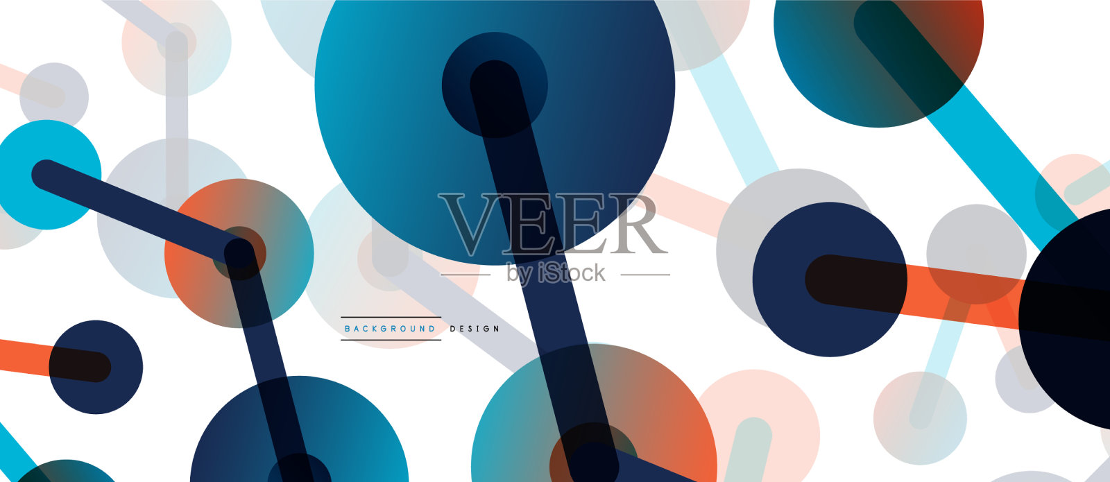 线点连接几何抽象插画图片素材