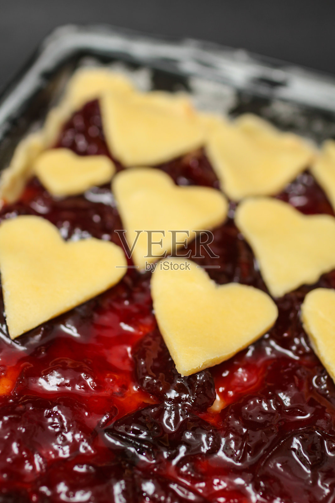 美味的浆果果酱甜点蛋糕照片摄影图片