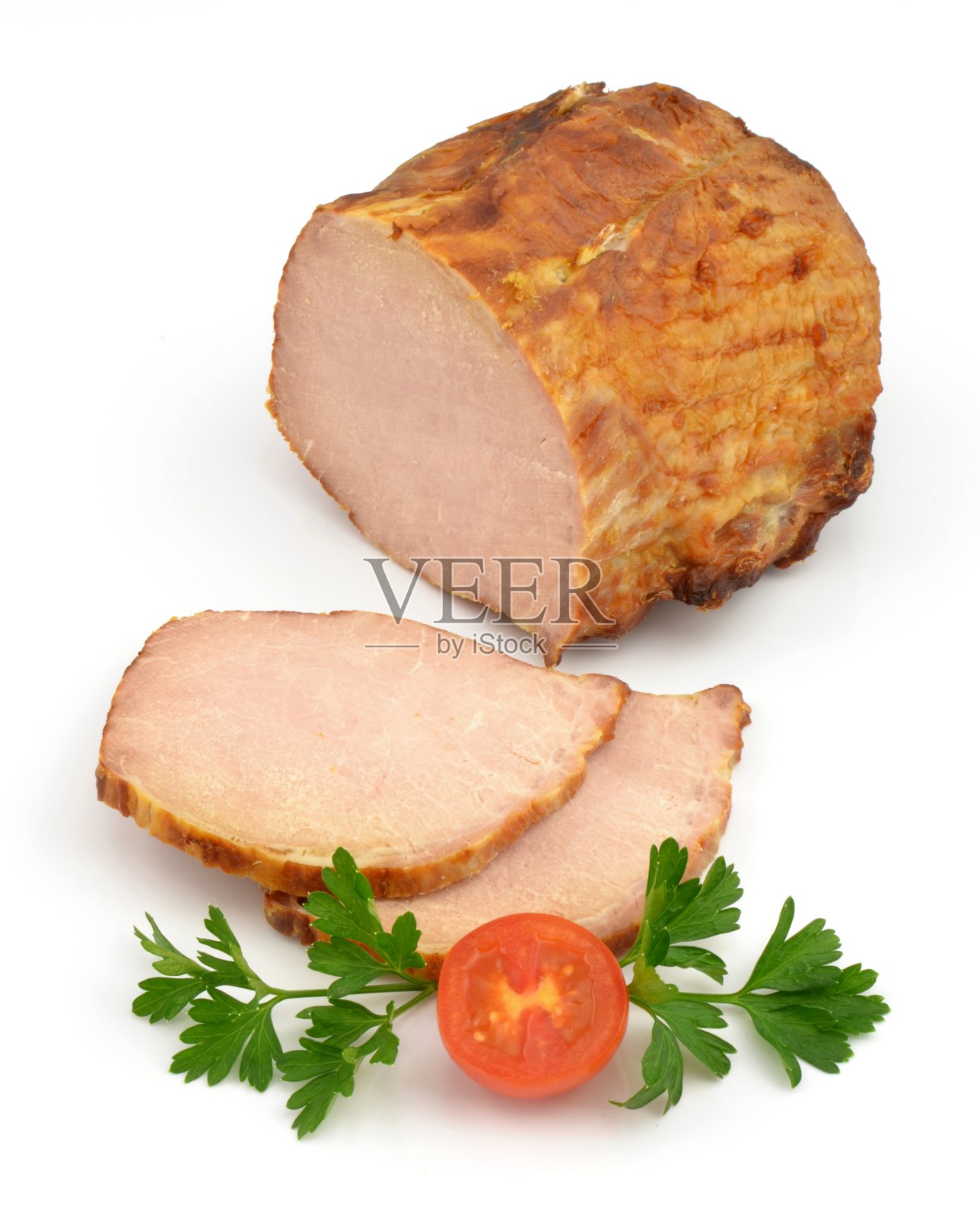 烤猪排照片摄影图片