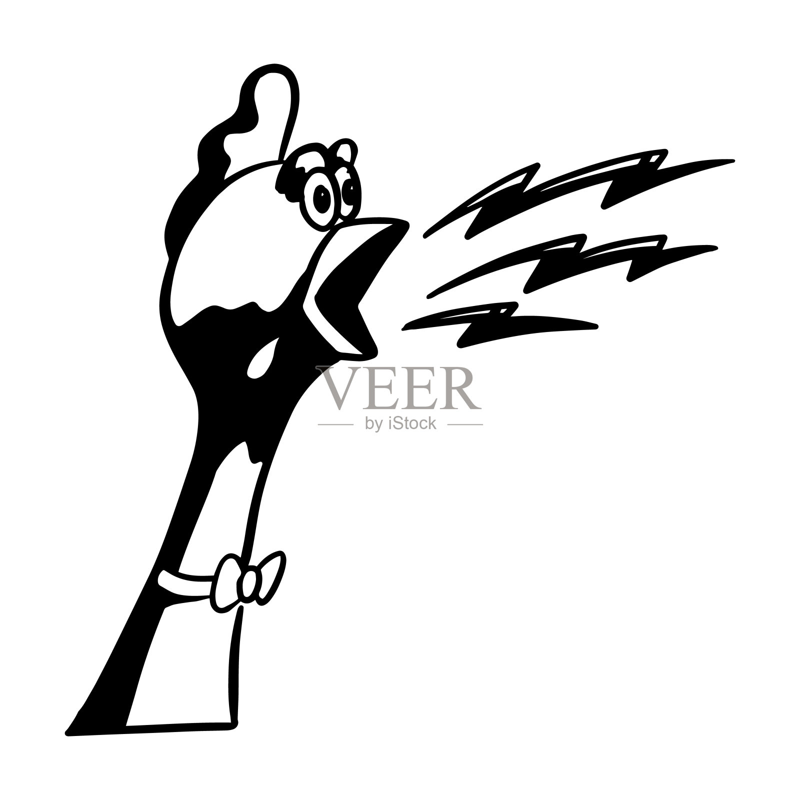 大喊鸡矢量插图。插画图片素材