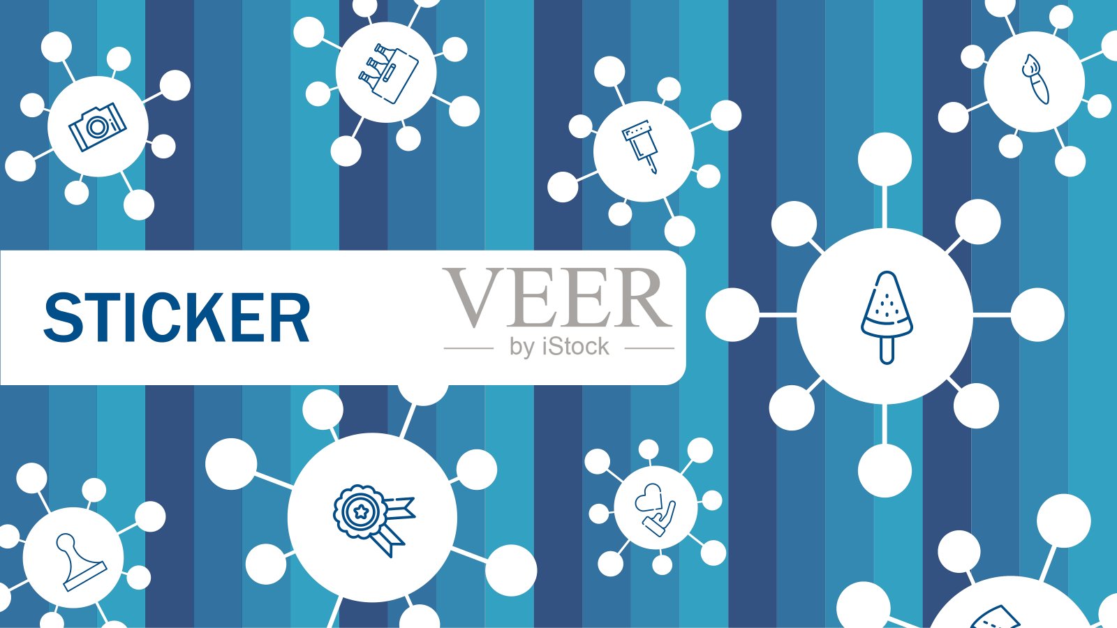 抽象的标签的背景。带图标的医学词汇。医学概念。矢量插图。卫生保健插画图片素材