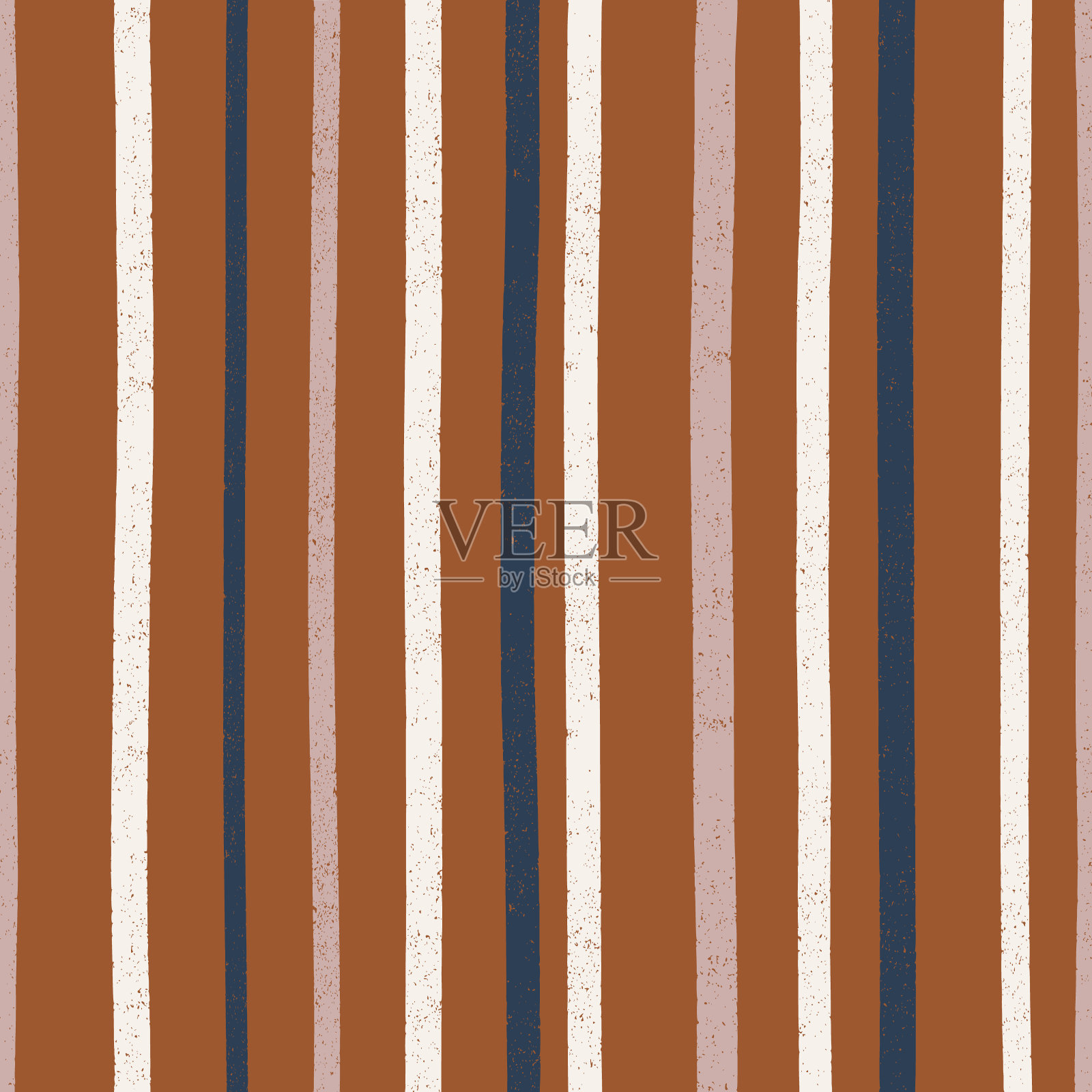 铁锈色不规则艺术无缝条纹图案插画图片素材