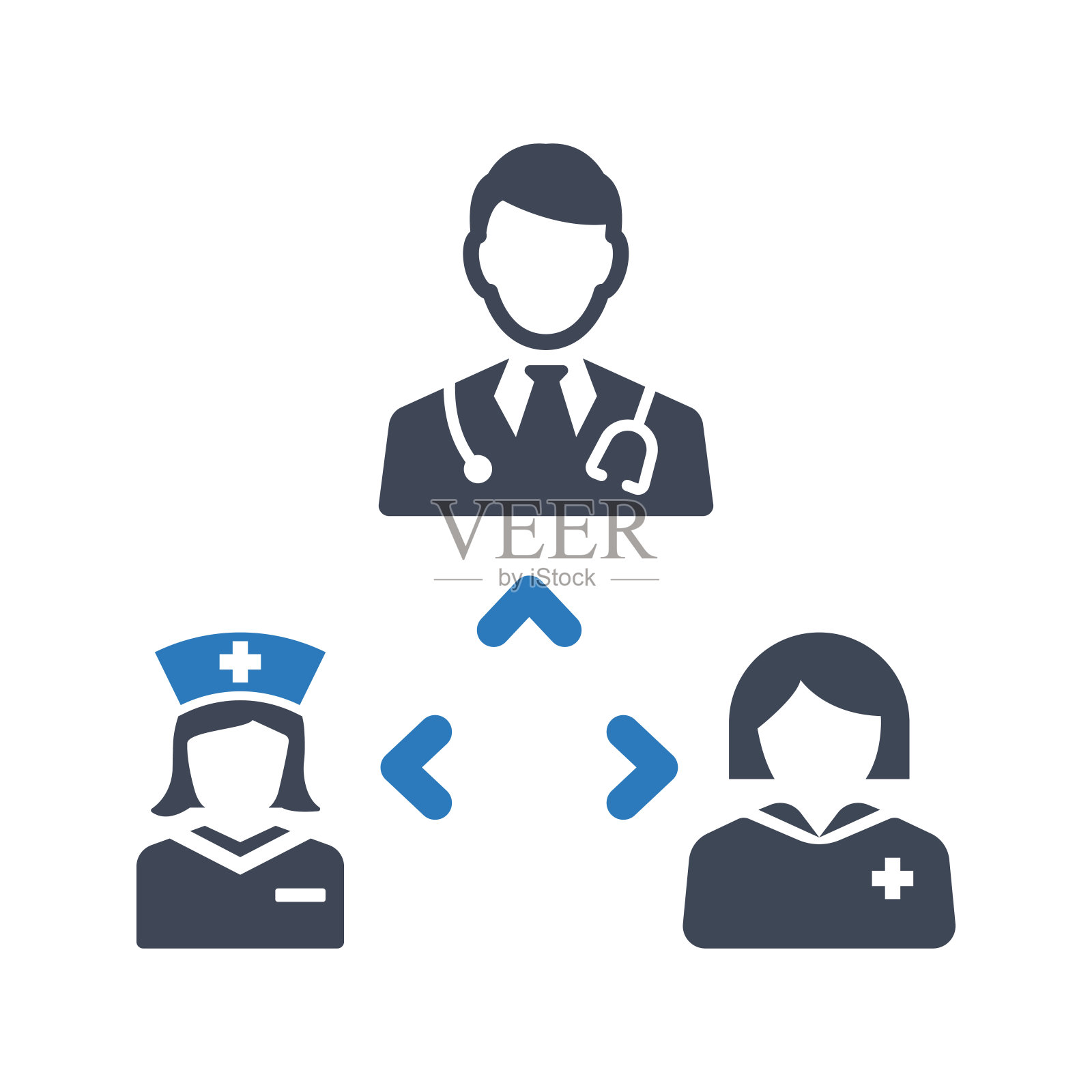 医生团队图标插画图片素材