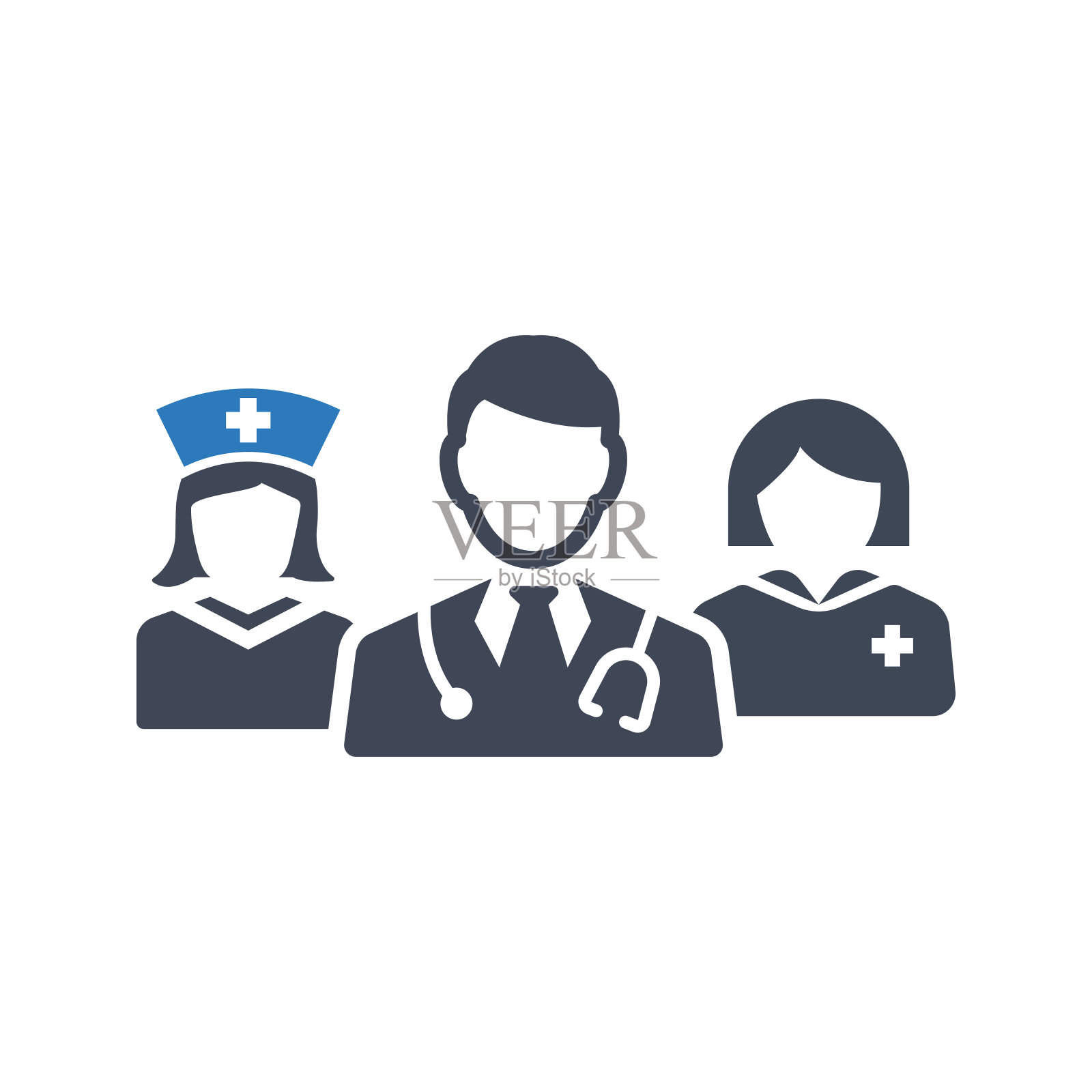 医生团队图标插画图片素材