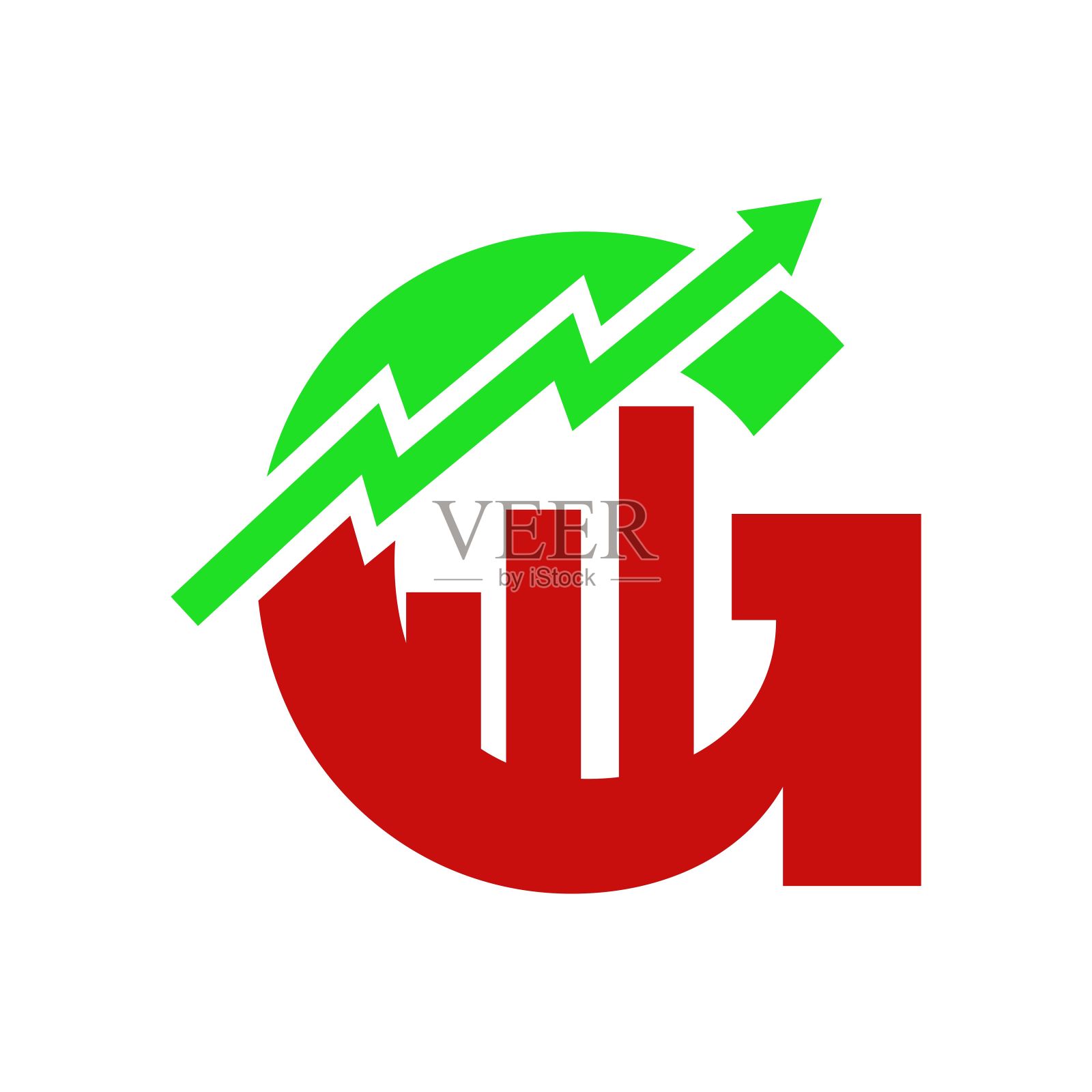 字母G图图标设计插画图片素材