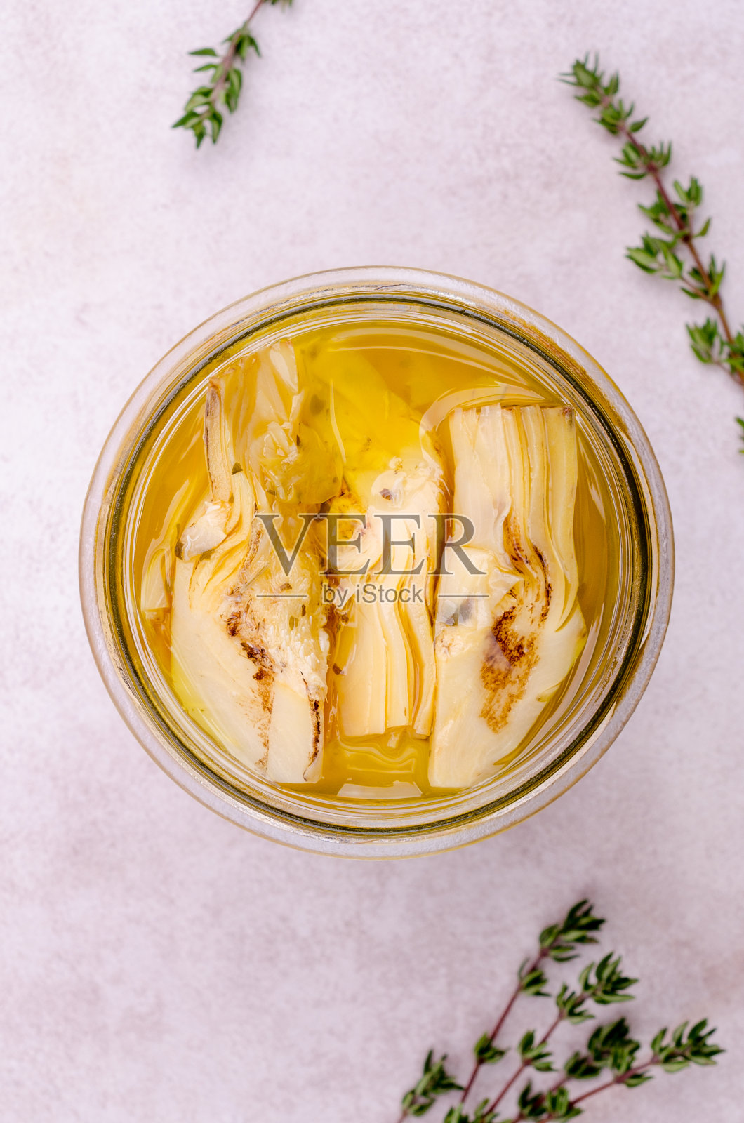 炸洋蓟罐头片照片摄影图片