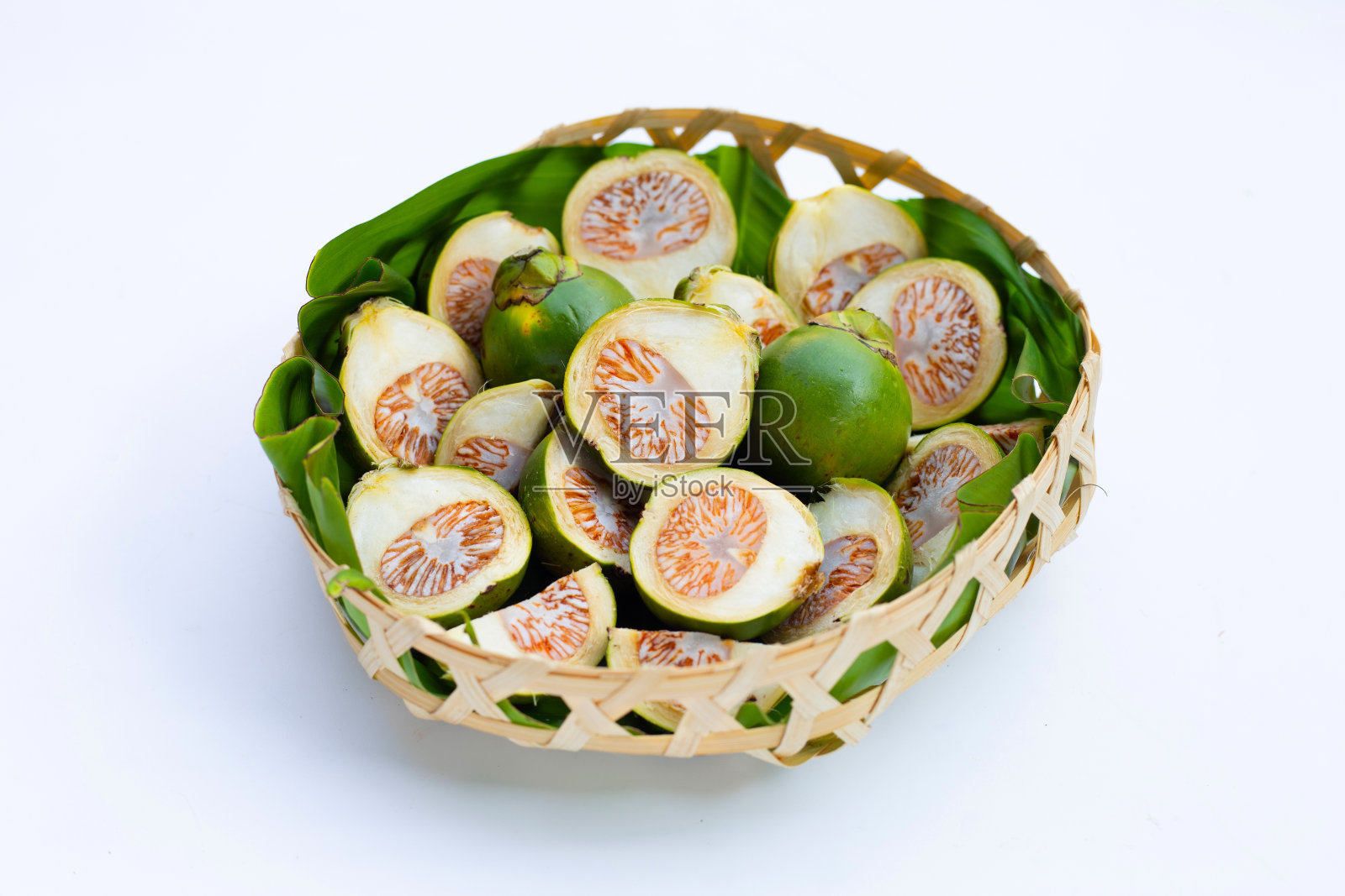 竹篮装槟榔照片摄影图片