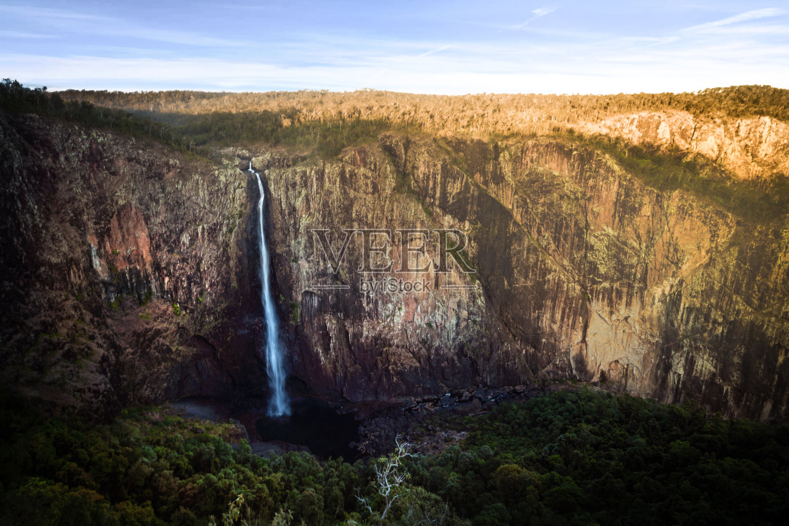 Wallaman瀑布照片摄影图片