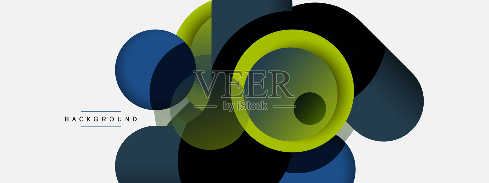 圆的形状圈最小的几何插画图片素材