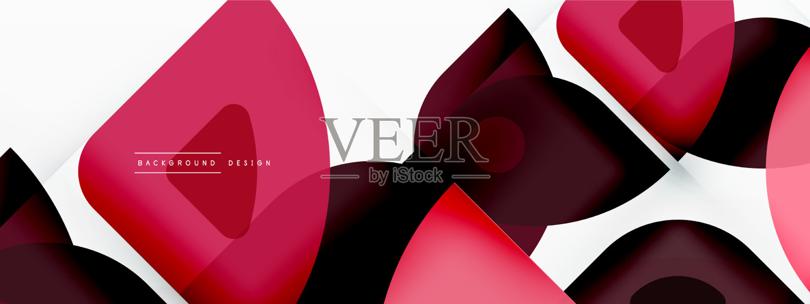 彩色最小几何抽象背景插画图片素材