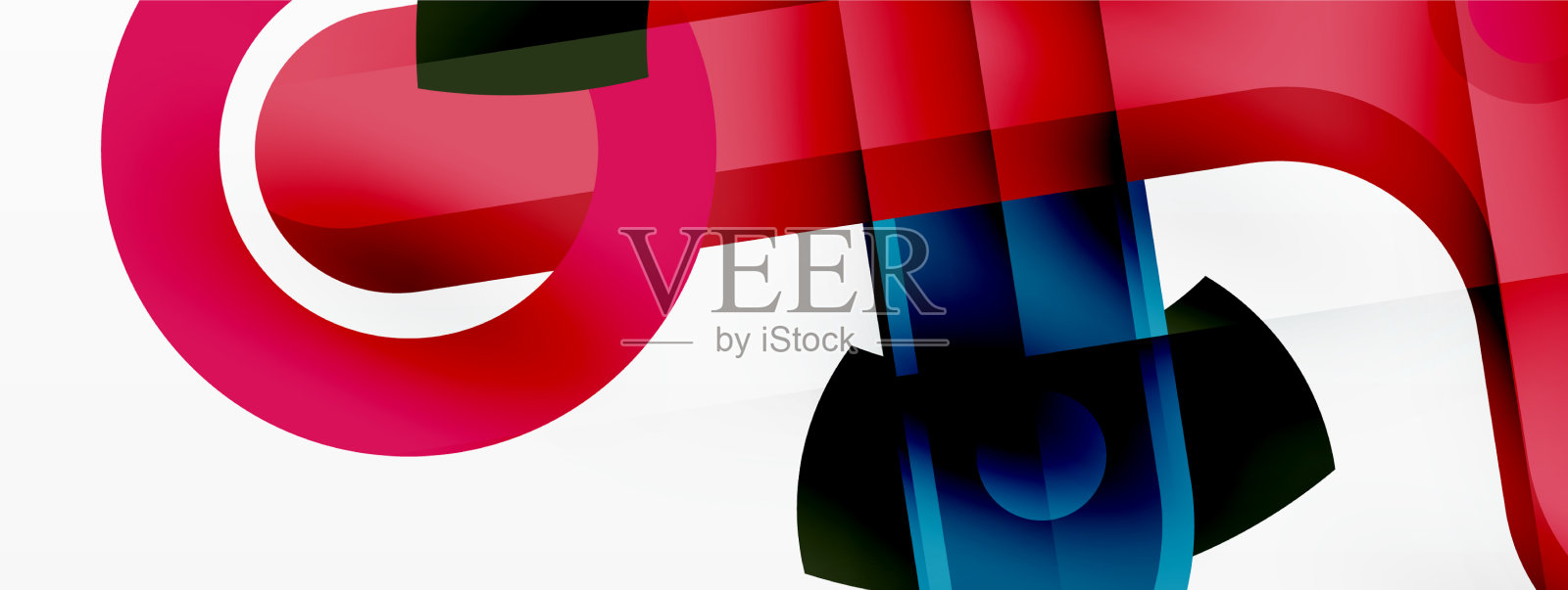 彩色几何条纹线条抽象背景插画图片素材