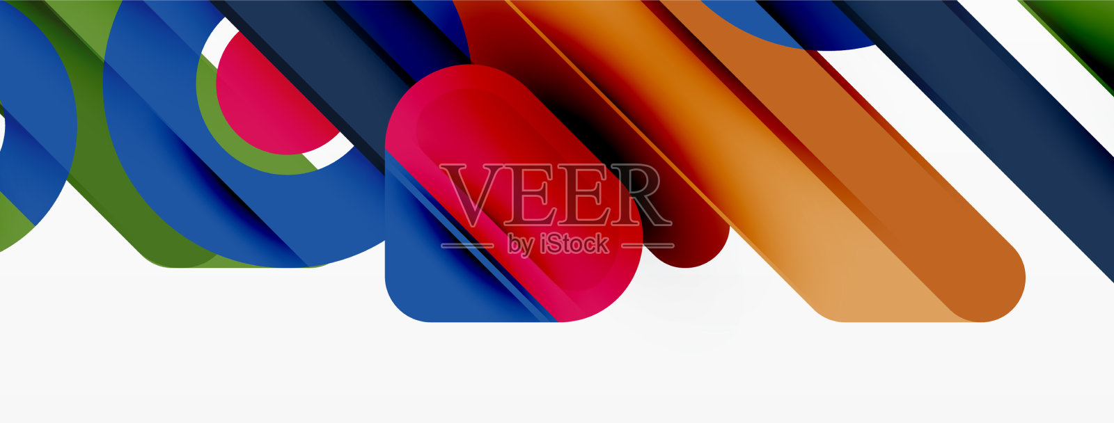 线条几何背景条纹和环插画图片素材