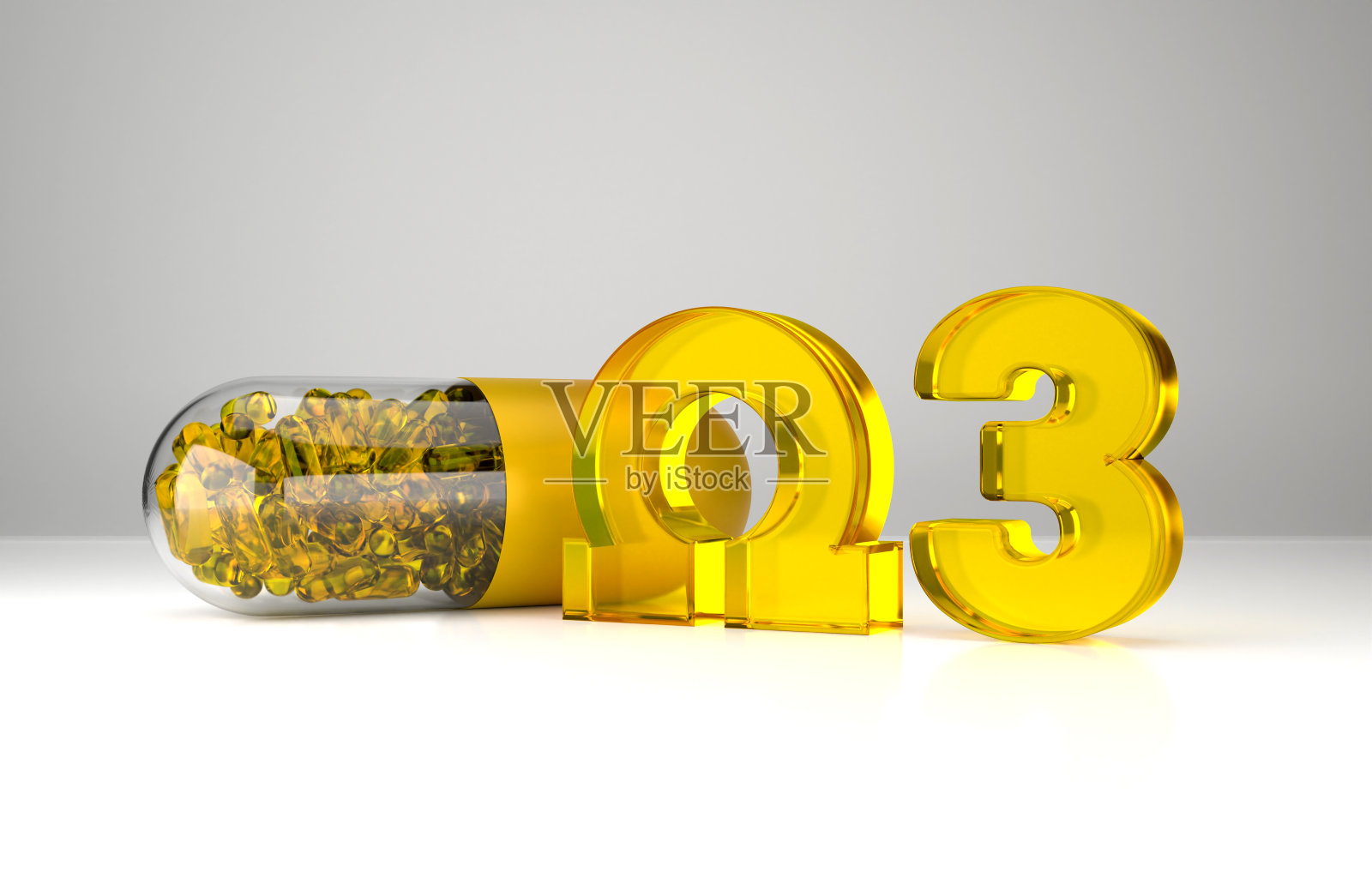 富含欧米伽-3脂肪酸的胶囊照片摄影图片