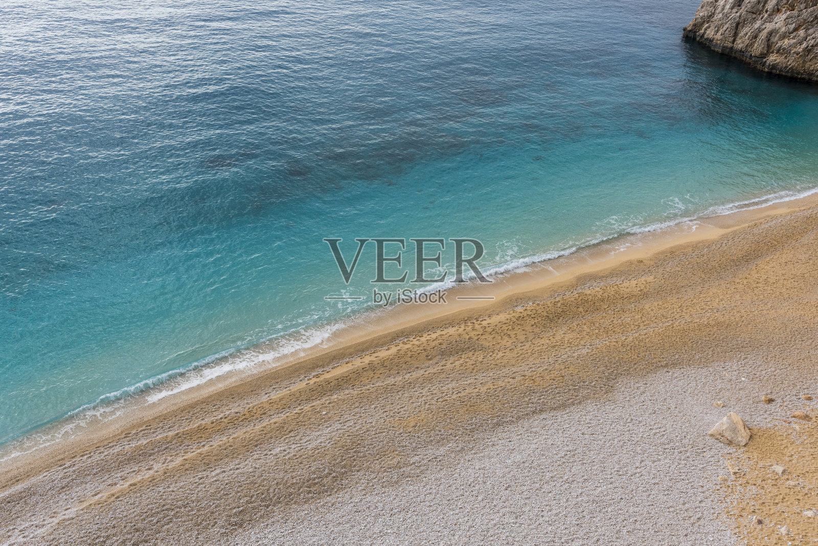 卡普塔斯海滩，卡斯，卡尔坎，安塔利亚，土耳其。照片摄影图片