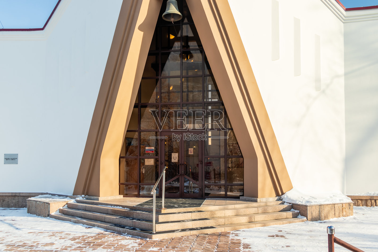 救主耶稣基督的路德教会。照片摄影图片