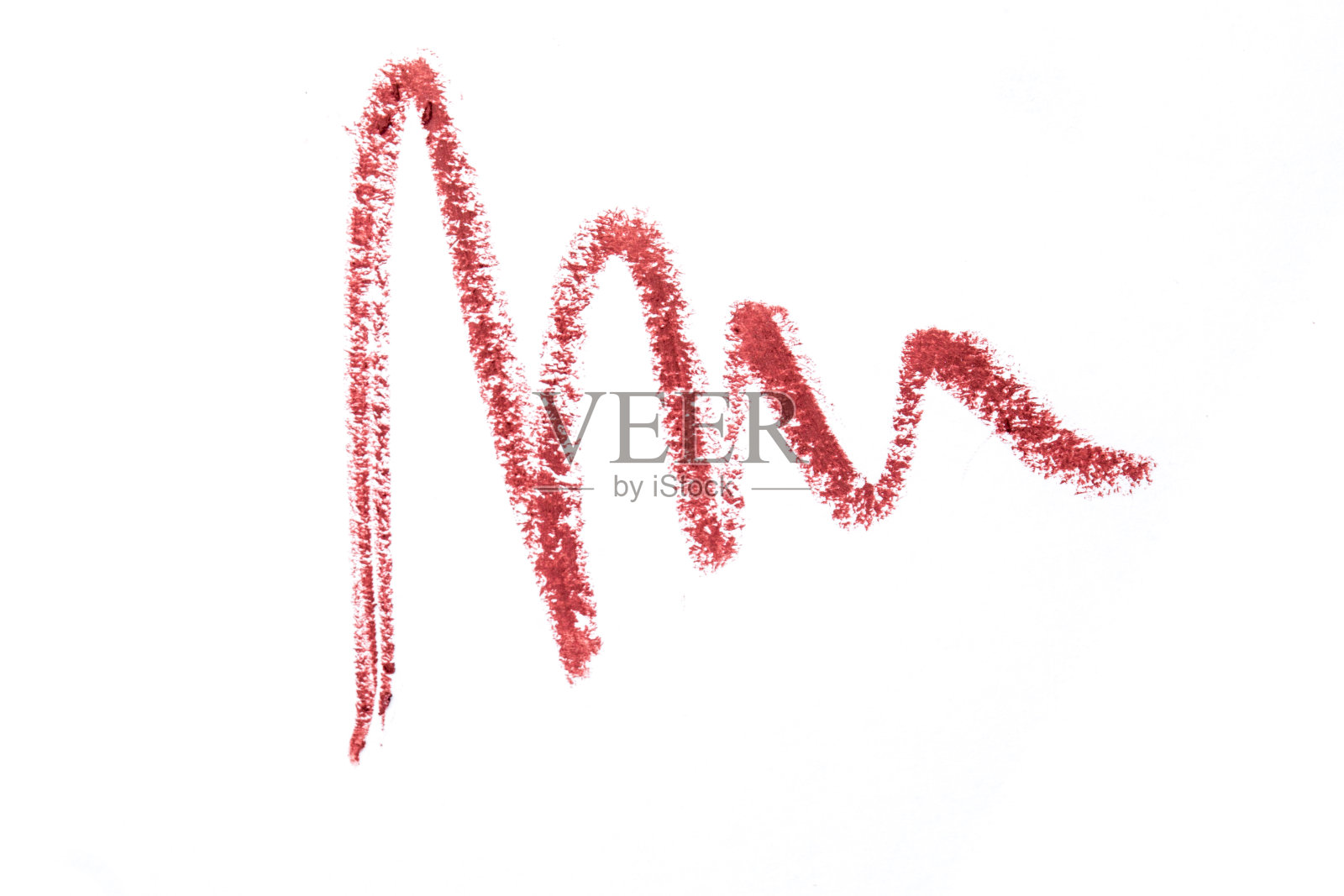 唇线描在白色背景上照片摄影图片