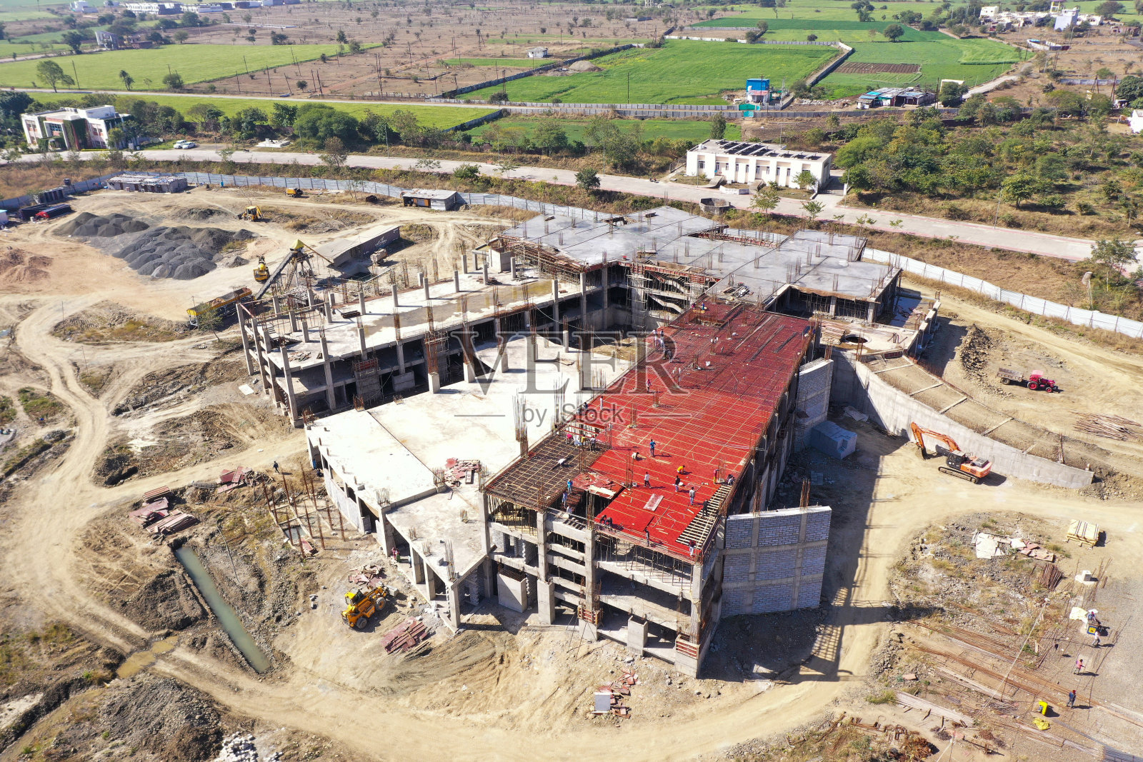 建筑施工照片摄影图片