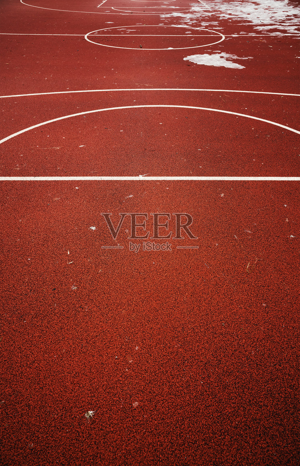 冬季篮球场照片摄影图片