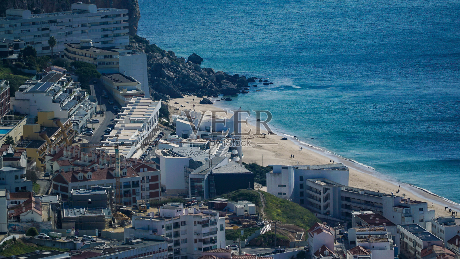城市-旅游-全景-海洋-城镇-天空照片摄影图片