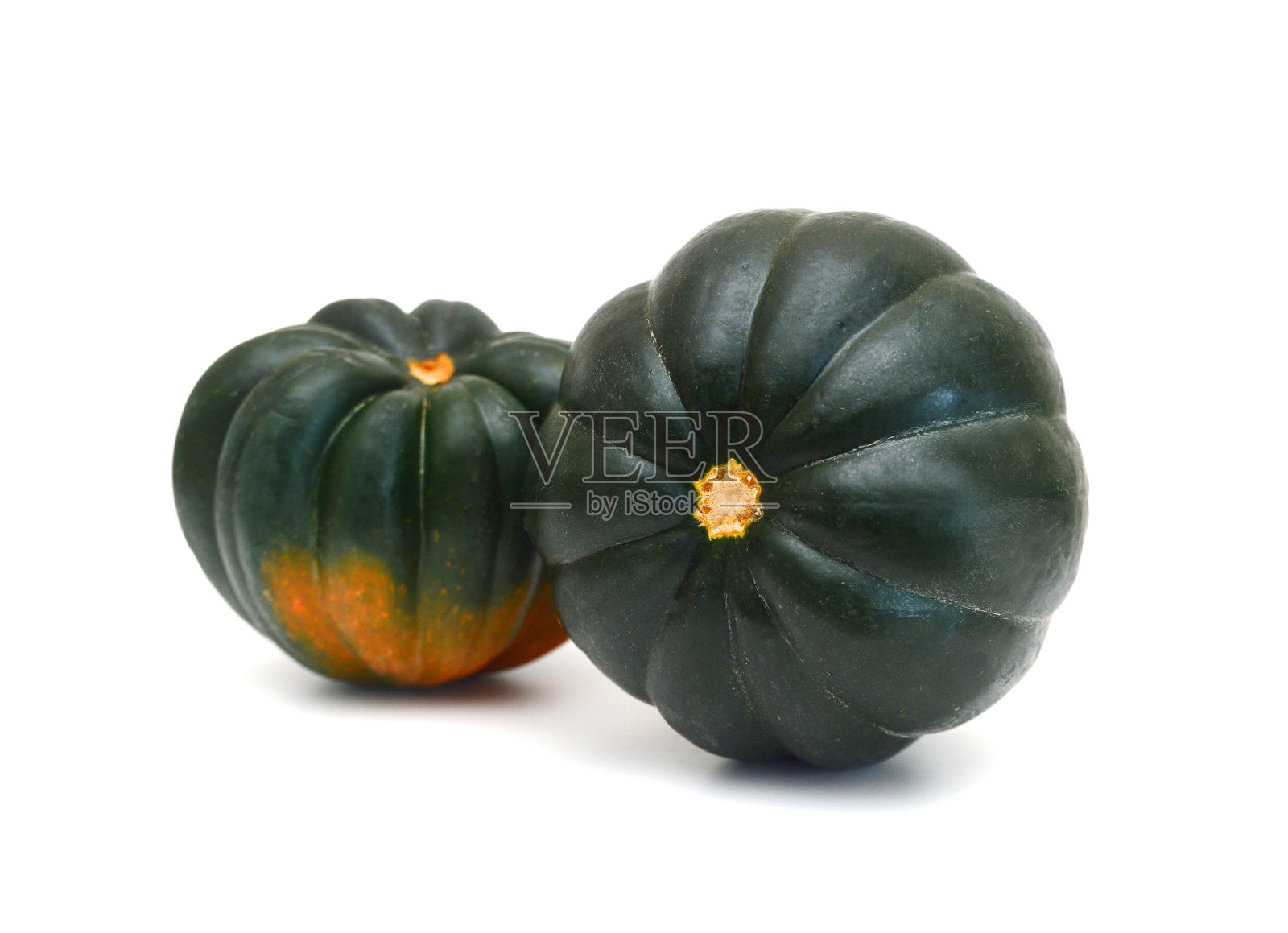 南瓜孤立在白色背景上照片摄影图片