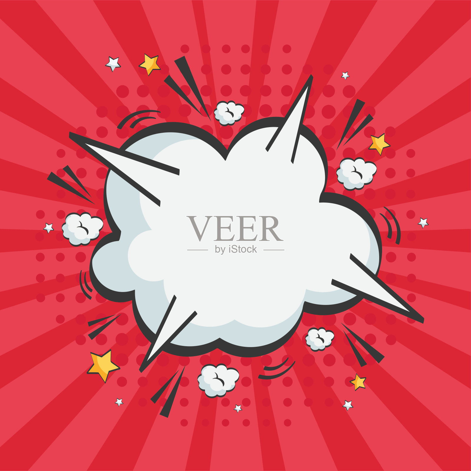 海报与爆炸漫画，波普艺术插画图片素材