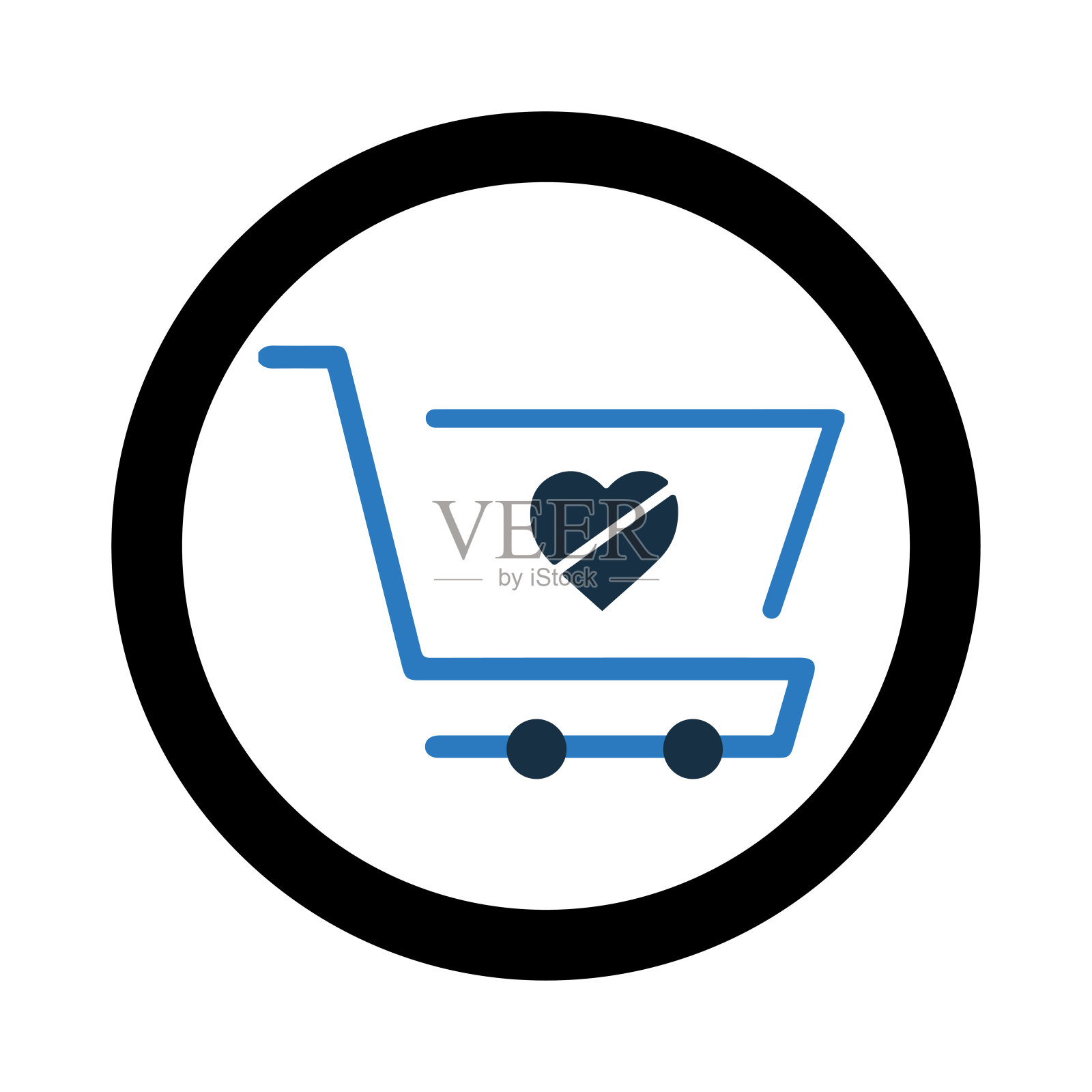 购物篮或减法图标设计元素图片