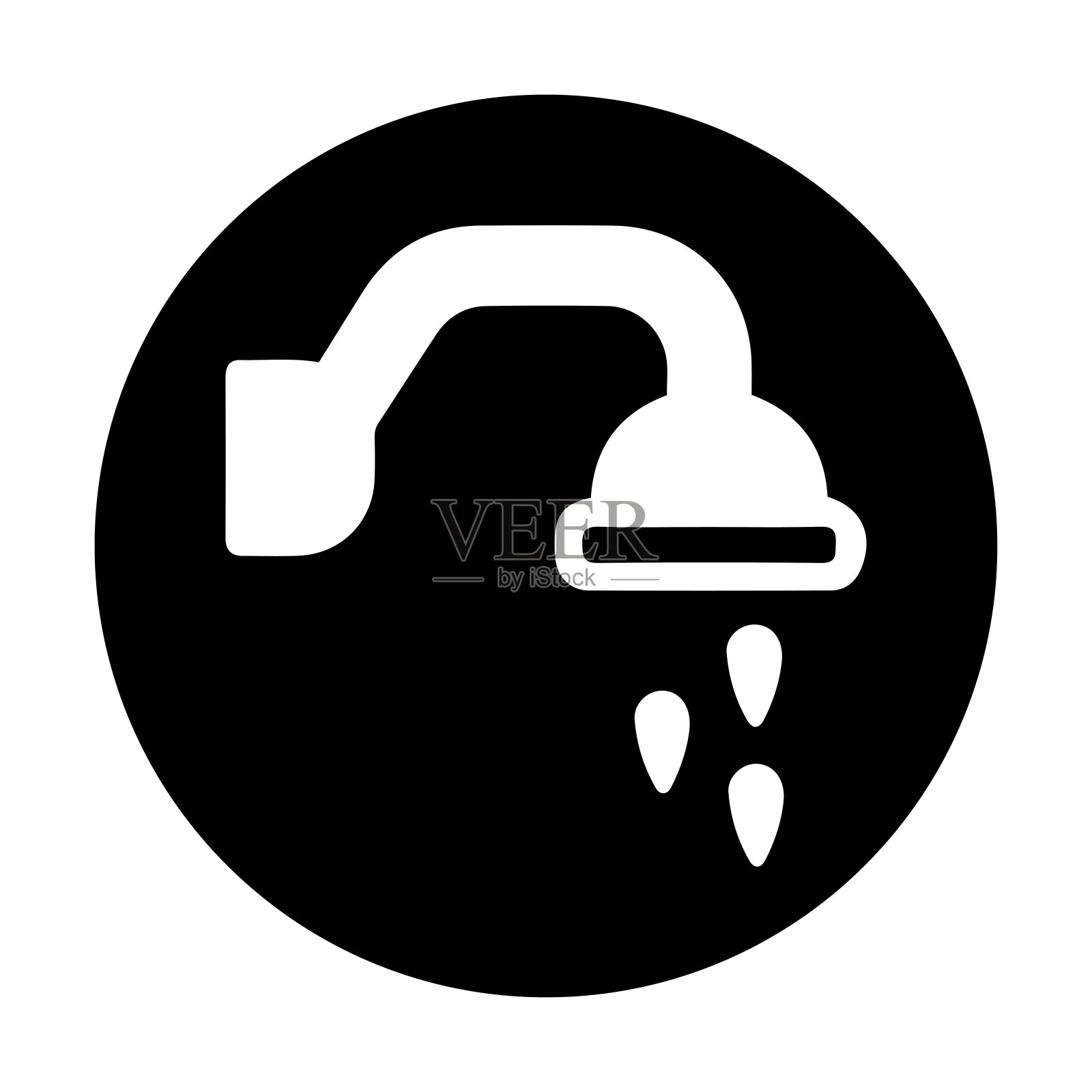 凉爽的淋浴和新鲜的淋浴图标插画图片素材